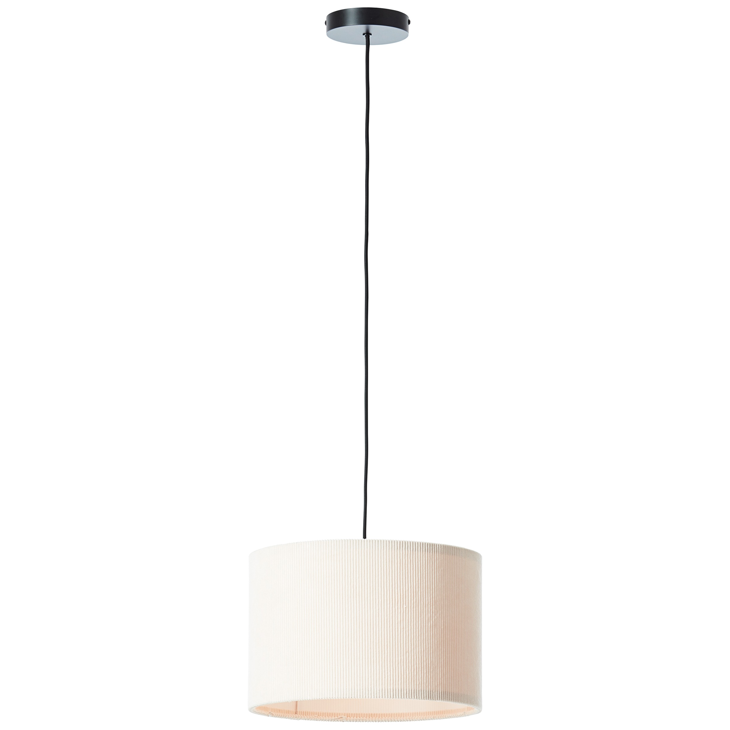Brilliant Pendelleuchte »Tony«, 1 flammig, Leuchtmittel E27 | ohne Leuchtmittel, mit Cord-Lampenschirm, 150 x 35 cm, E27, kürzbar, Textil