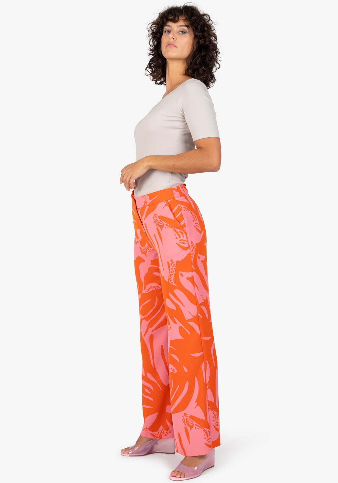 Sportalm Kitzbühel Palazzohose, mit Tropicalprint