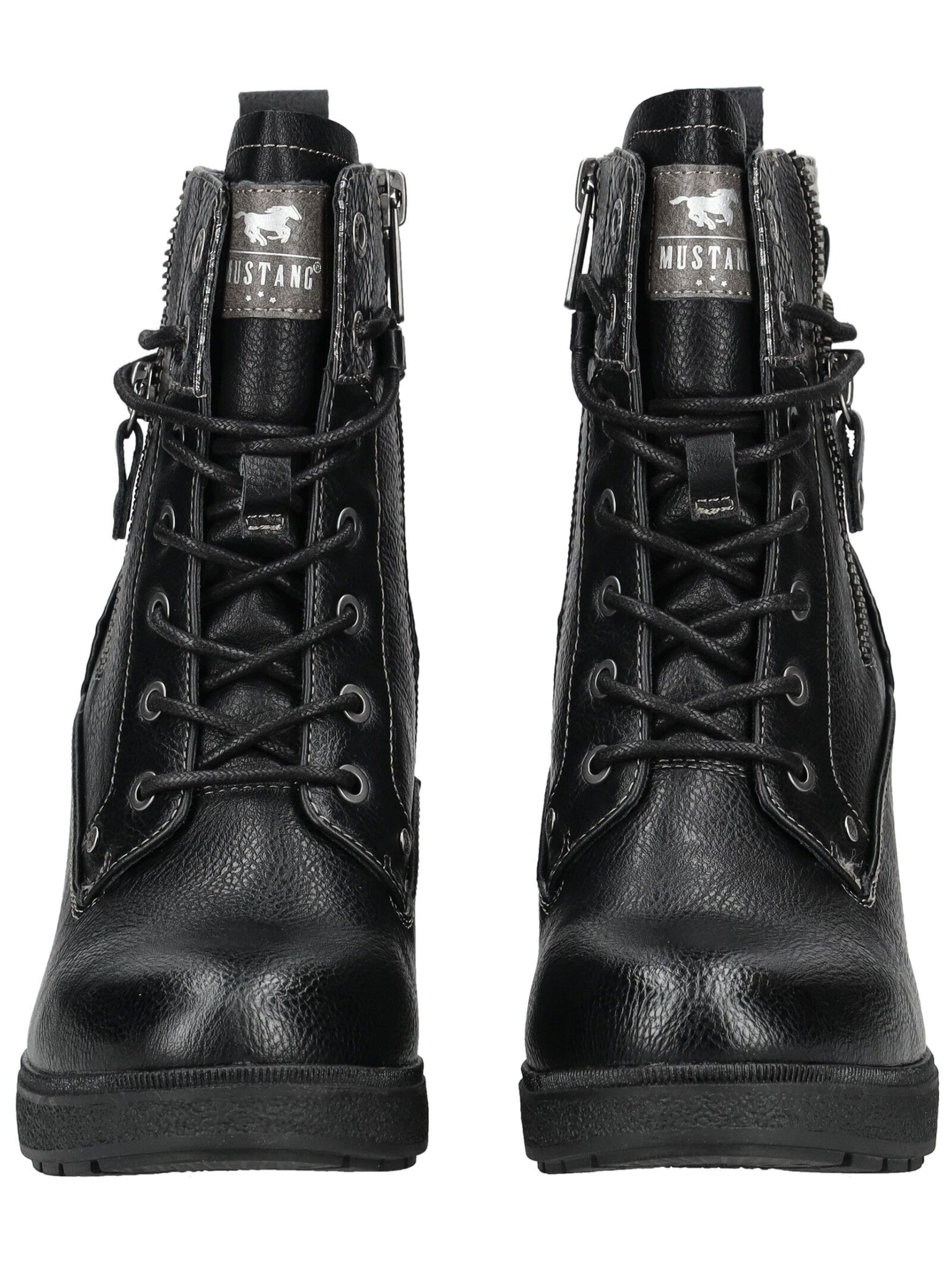Mustang Shoes High-Heel-Stiefelette »Mustang Shoes Stiefelette Lederimitat/Textil«