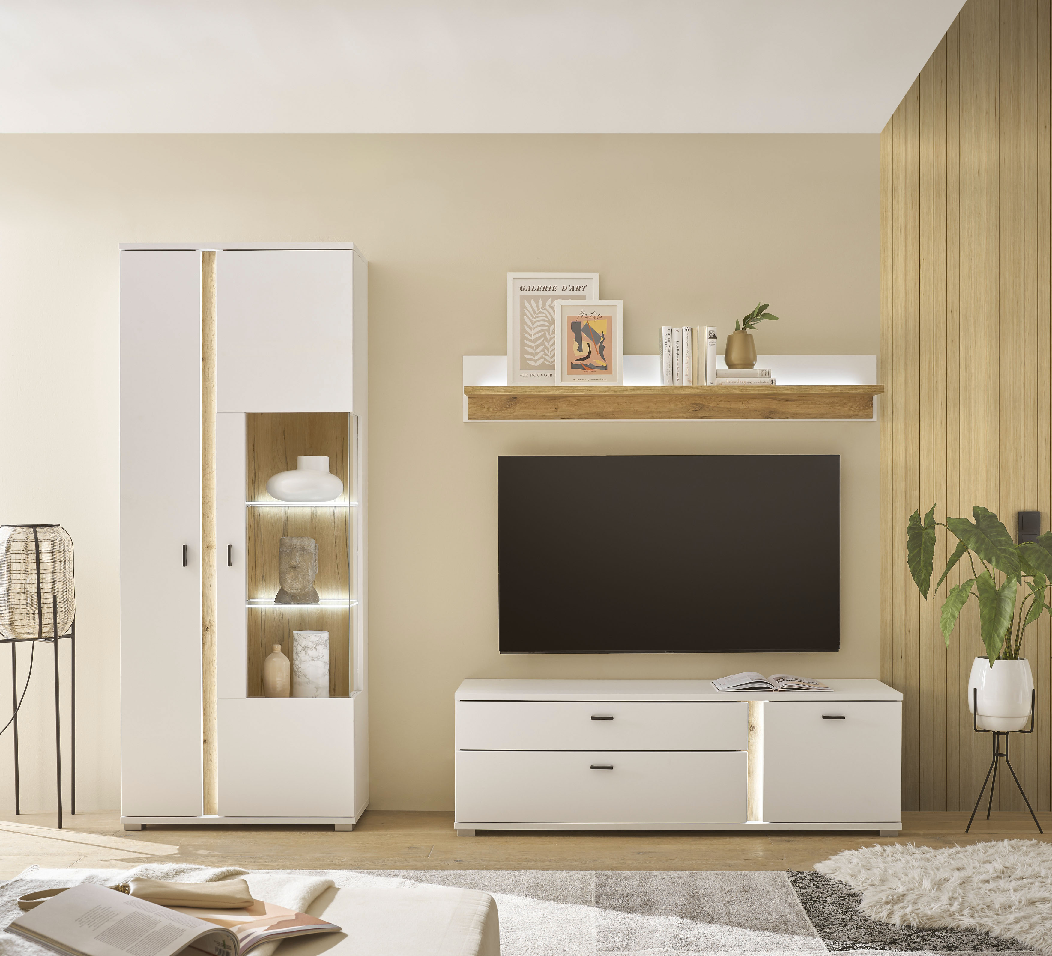 INOSIGN Wohnwand »LONG ISLAND« Set, 3 Stk. tlg. in moderner Trendfarbe,inkl günstig online kaufen