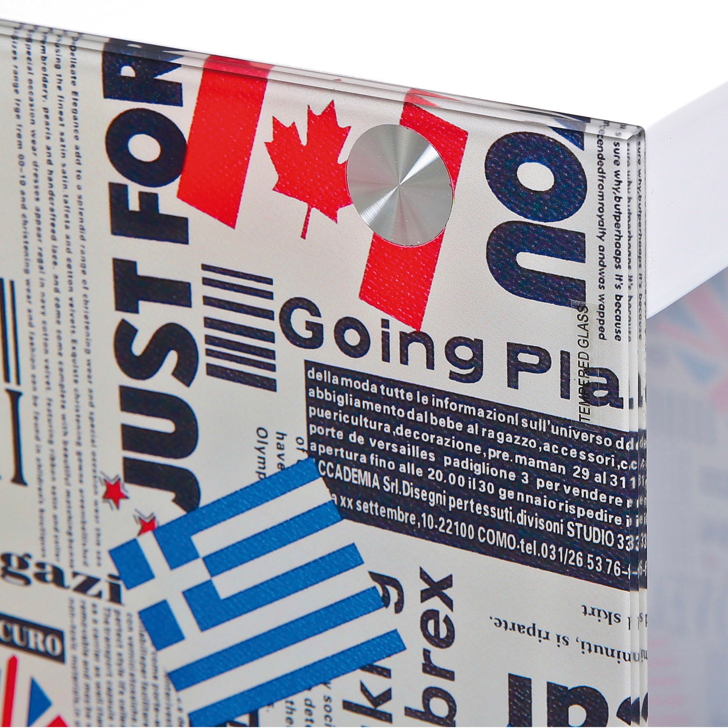 Inter Link Beistelltisch »Cube« mit gestalteten Glasseiten