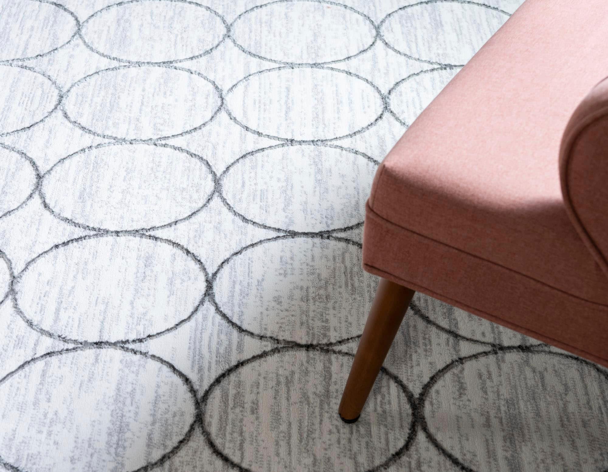 Myflair Möbel & Accessoires Teppich »Titan Trellis Lagerräumung«, rechteckig, 13 mm Höhe, Kurzflor, gewebt, modernes Design, Motiv Kreise
