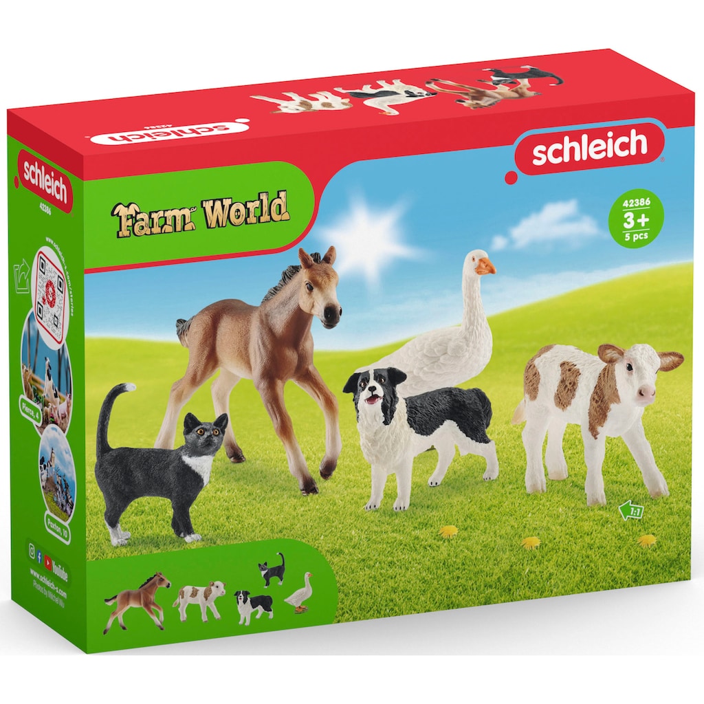 Schleich® Spielfigur »FARM WORLD, Tier-Mix (42386)«, (Set)