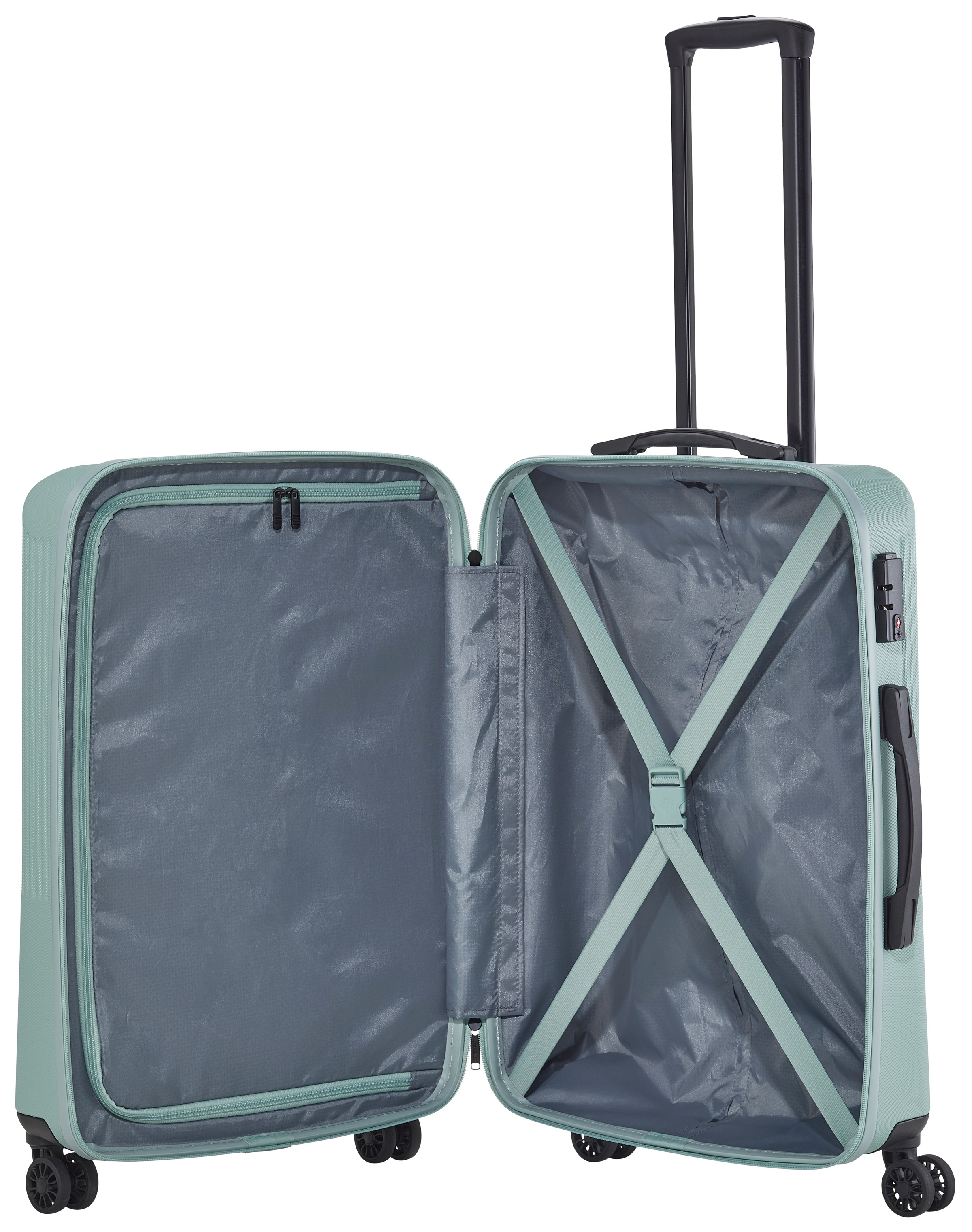 travelite Hartschalen-Trolley »BALI, in verschiedenen Größen und Farben«, 4 Rollen, Hartschallenkoffer Reisegepäck Reisekoffer TSA Schloss