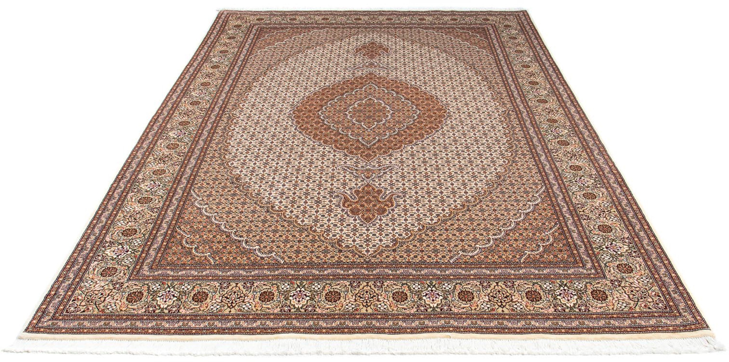 morgenland Orientteppich »Perser - Täbriz - 250 x 168 cm - hellbraun«, rech günstig online kaufen