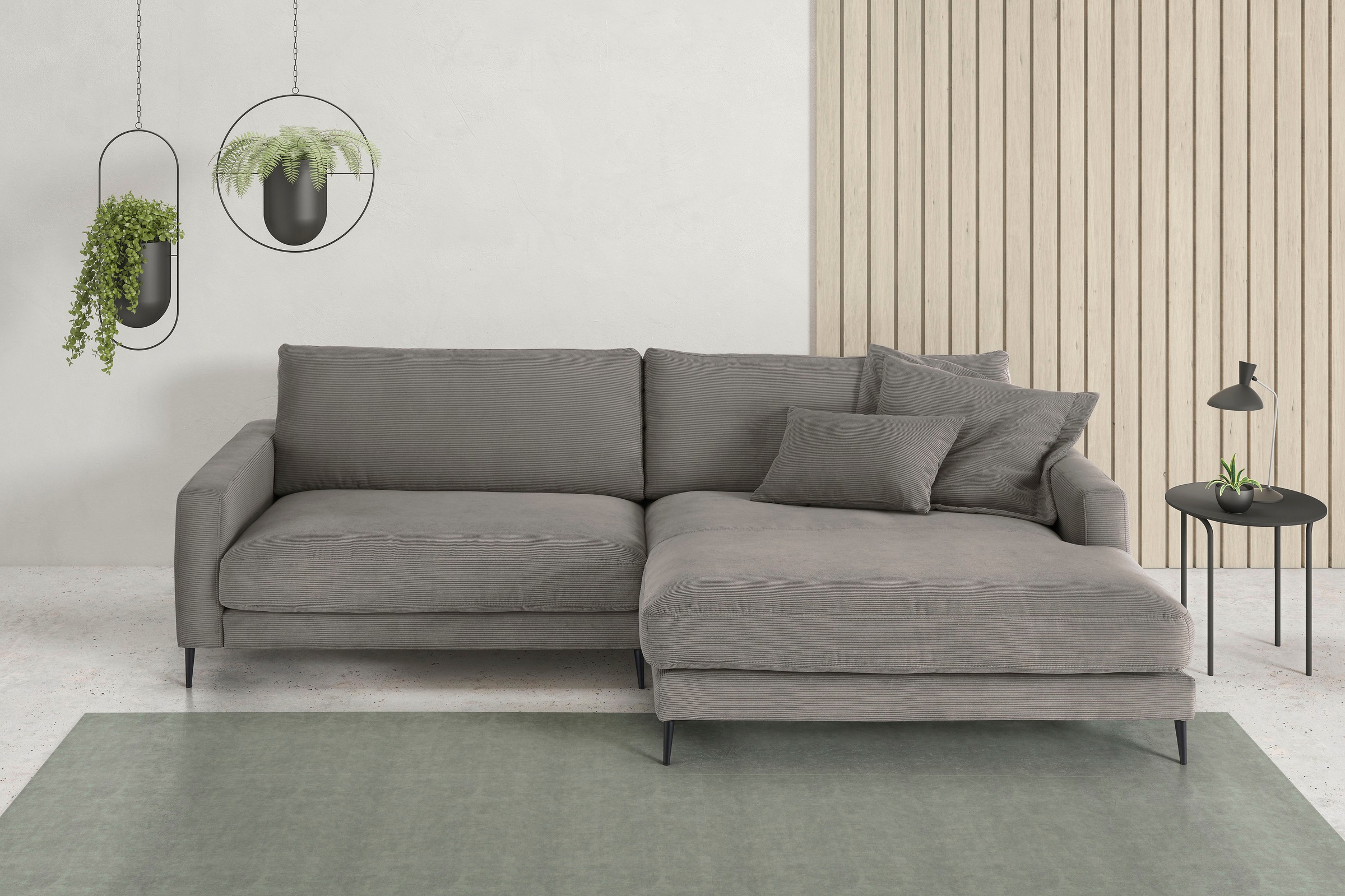 Home affaire Ecksofa »Downtown, B/T/H: 272/190/84 cm L-Form« weicher Sitzko günstig online kaufen