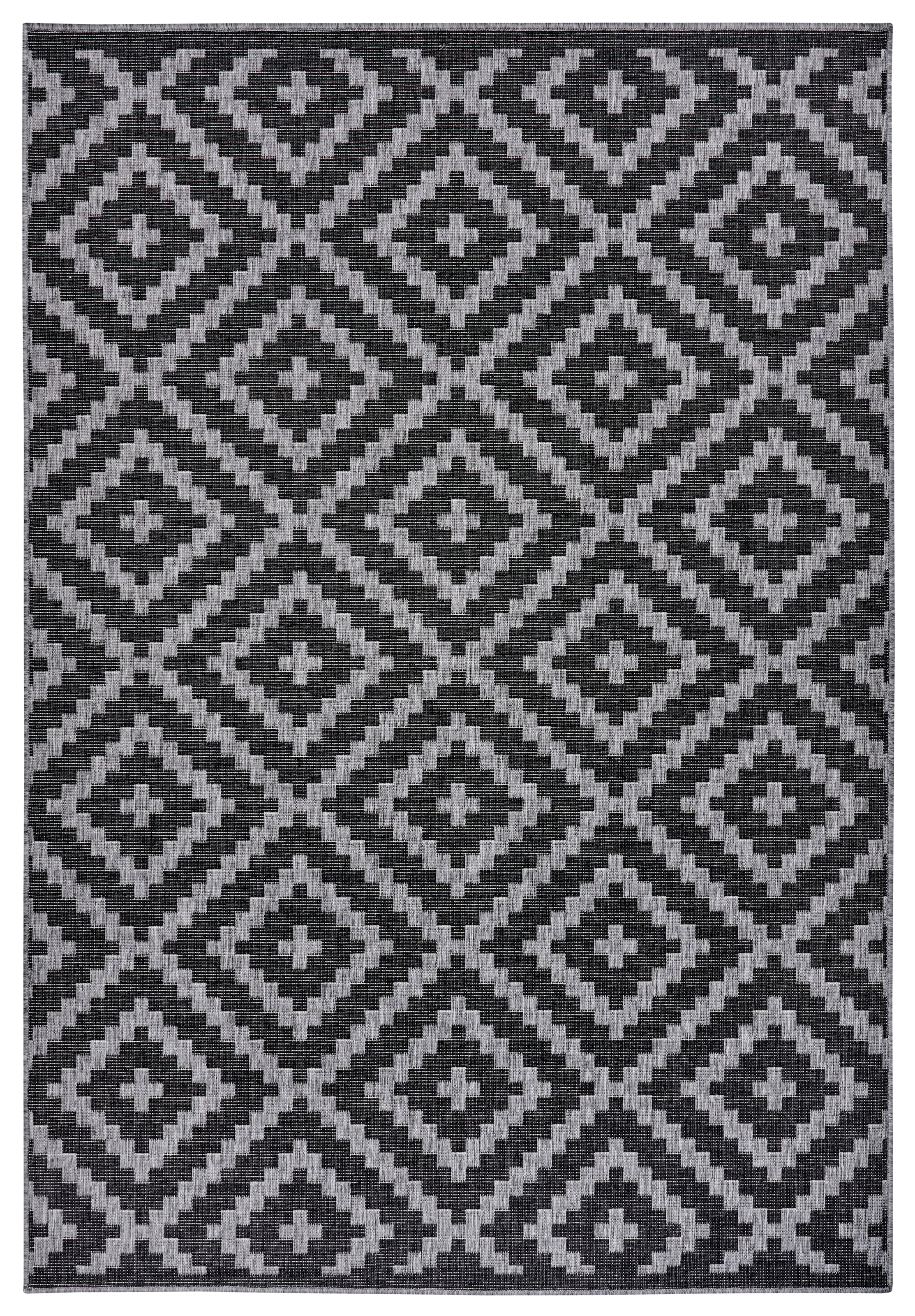 my home Teppich »Ronda Wendeteppich«, rechteckig, 5 mm Höhe, Sisal-Optik, Flachgewebe, In- und Outdoor, geometrisches Boho Design