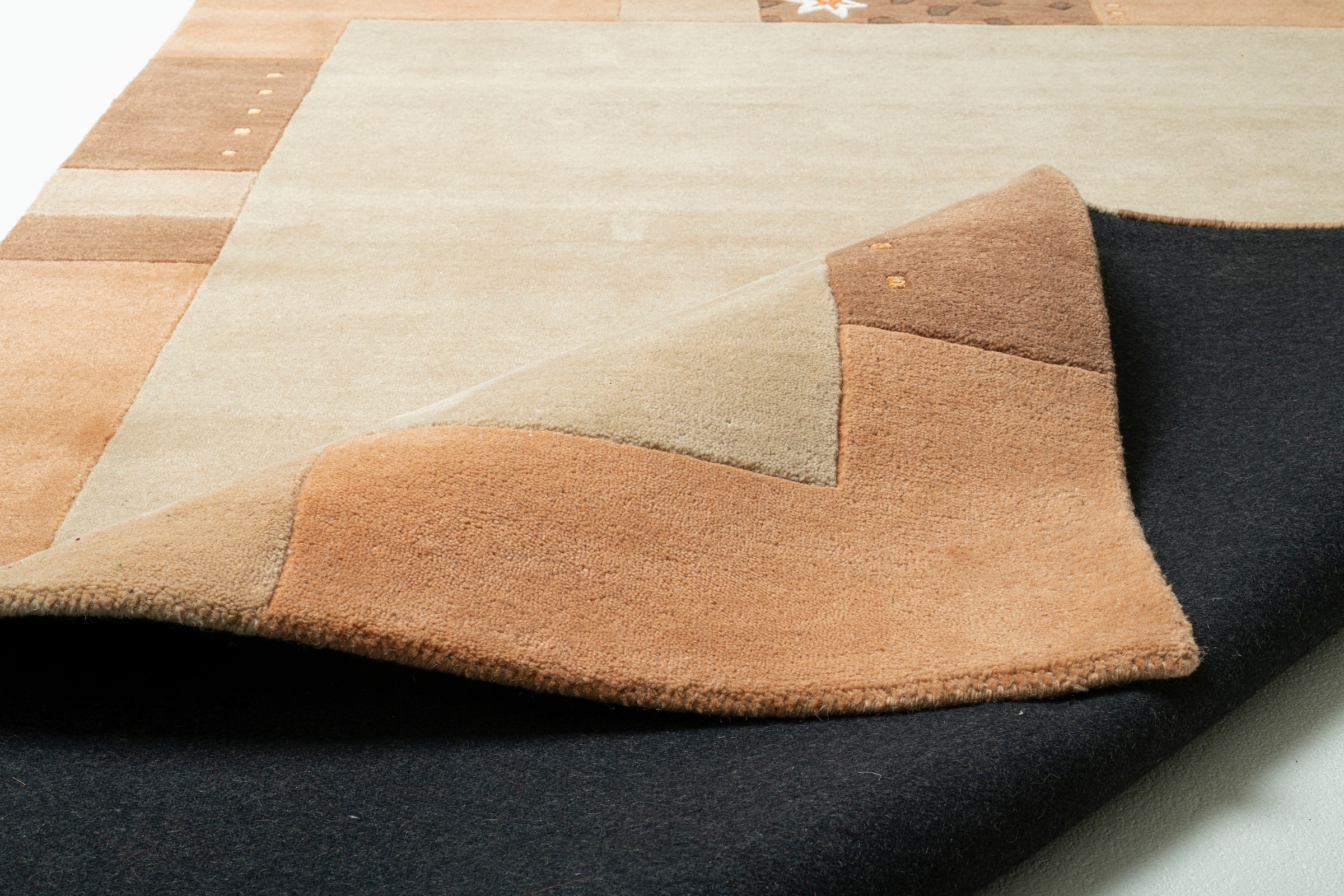 THEKO Bettumrandung »Royal Ganges« Höhe 13 mm 3 Stk. tlg. Bettvorleger, 3-teiliges Läufer-Set fürs Schlafzimmer, 100% Wolle