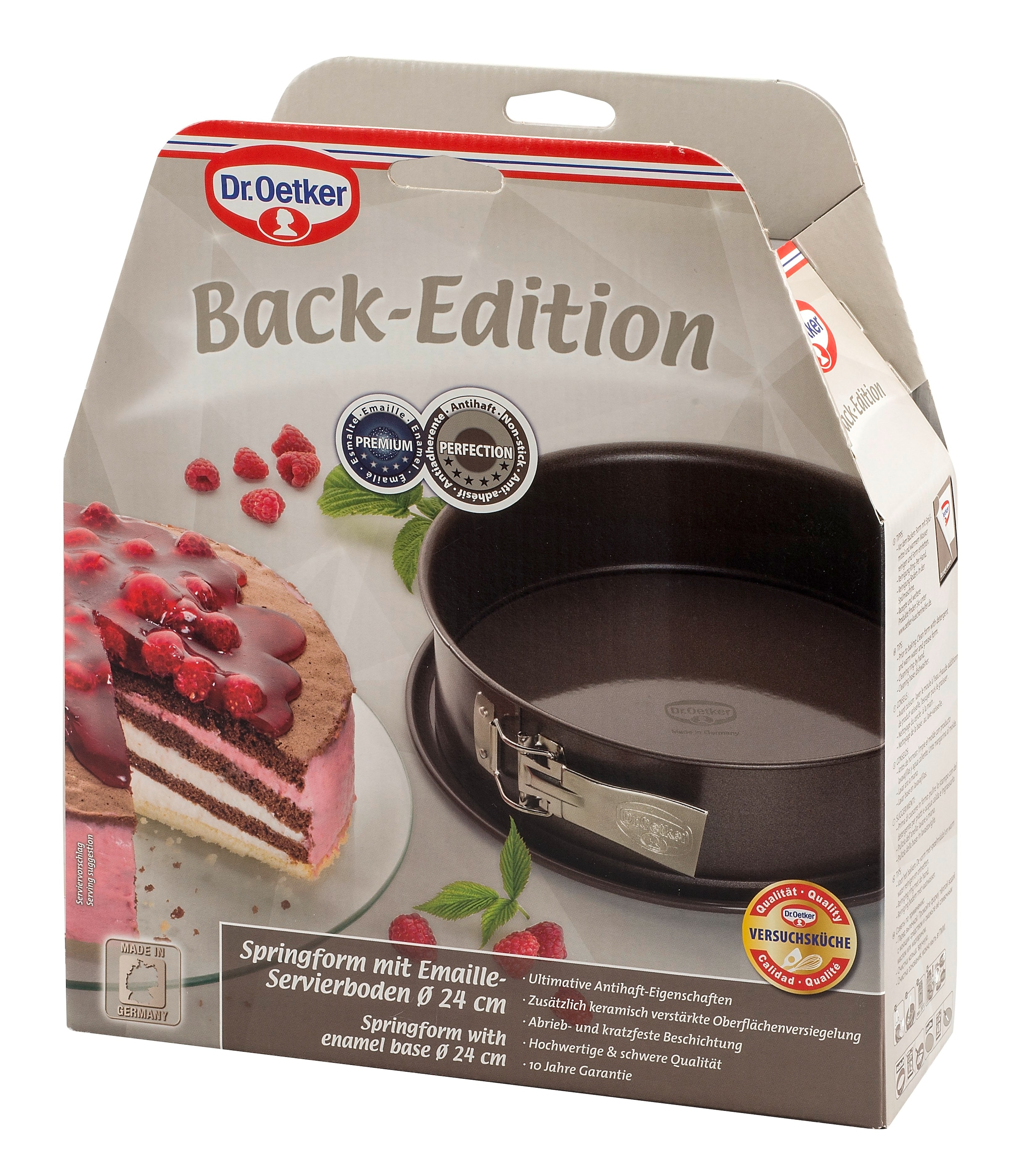 Dr. Oetker Küchenhelfer Springform »Back-Edition, mit Emaille-Servierboden«