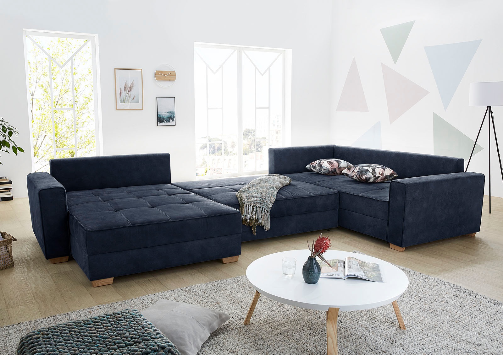 Jockenhöfer Gruppe Wohnlandschaft »Brixen U-Form« Bettfunktion, Bettkasten, günstig online kaufen