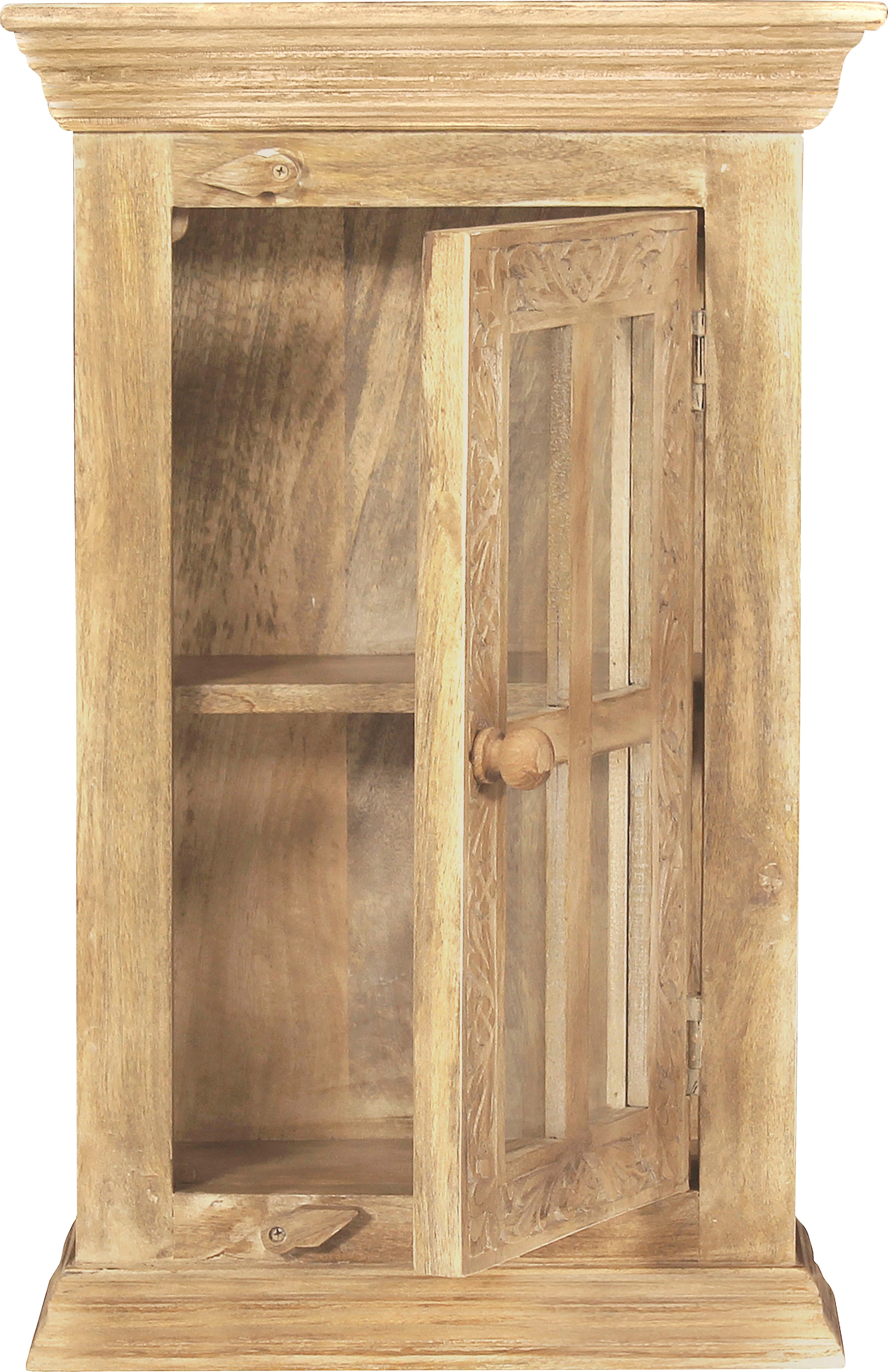 SIT Hängeschrank, Mit Holzschnitzereien