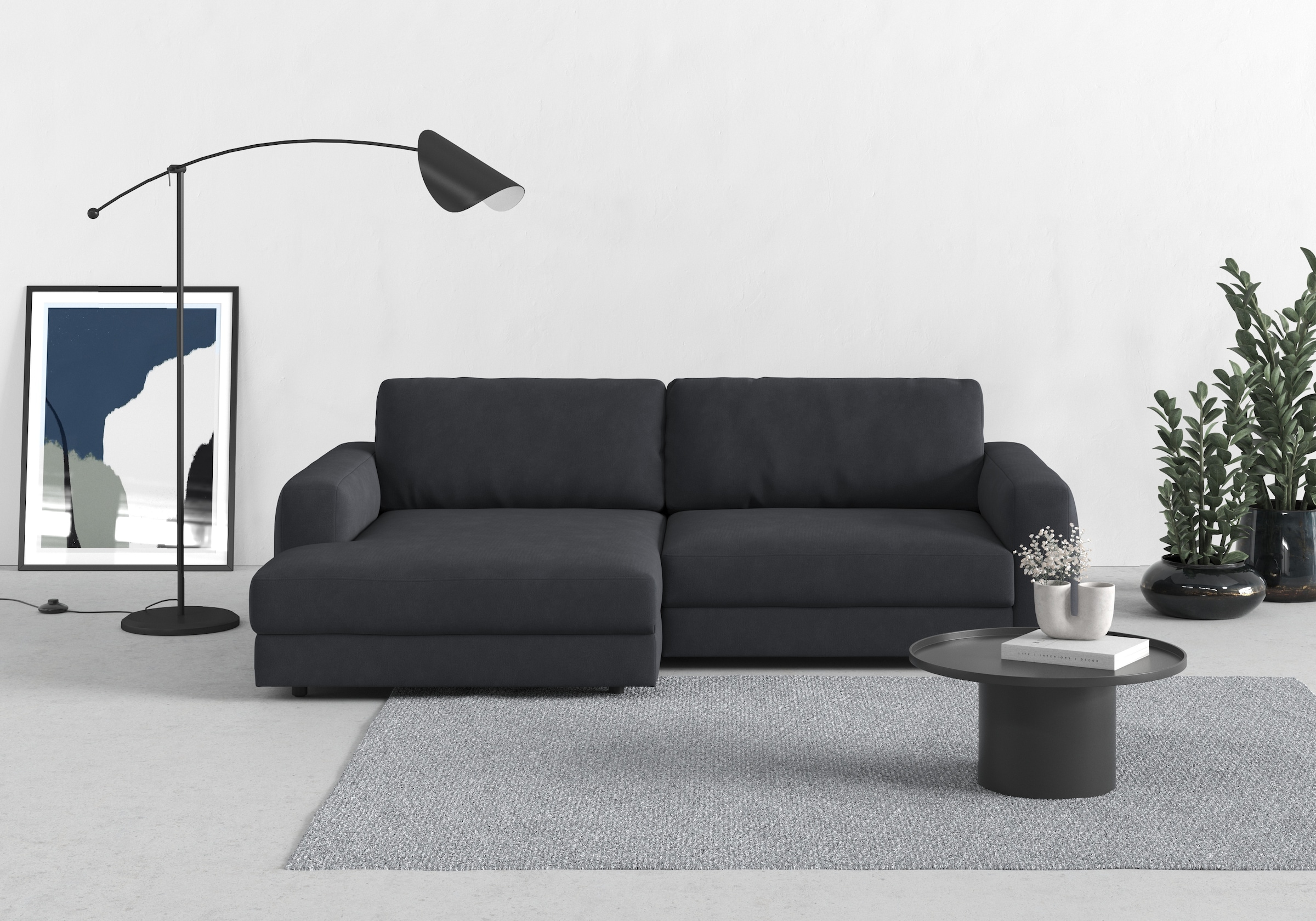 TRENDMANUFAKTUR Ecksofa "Bourbon", (2 St.), mit extra hohem Sitzkomfort, au günstig online kaufen