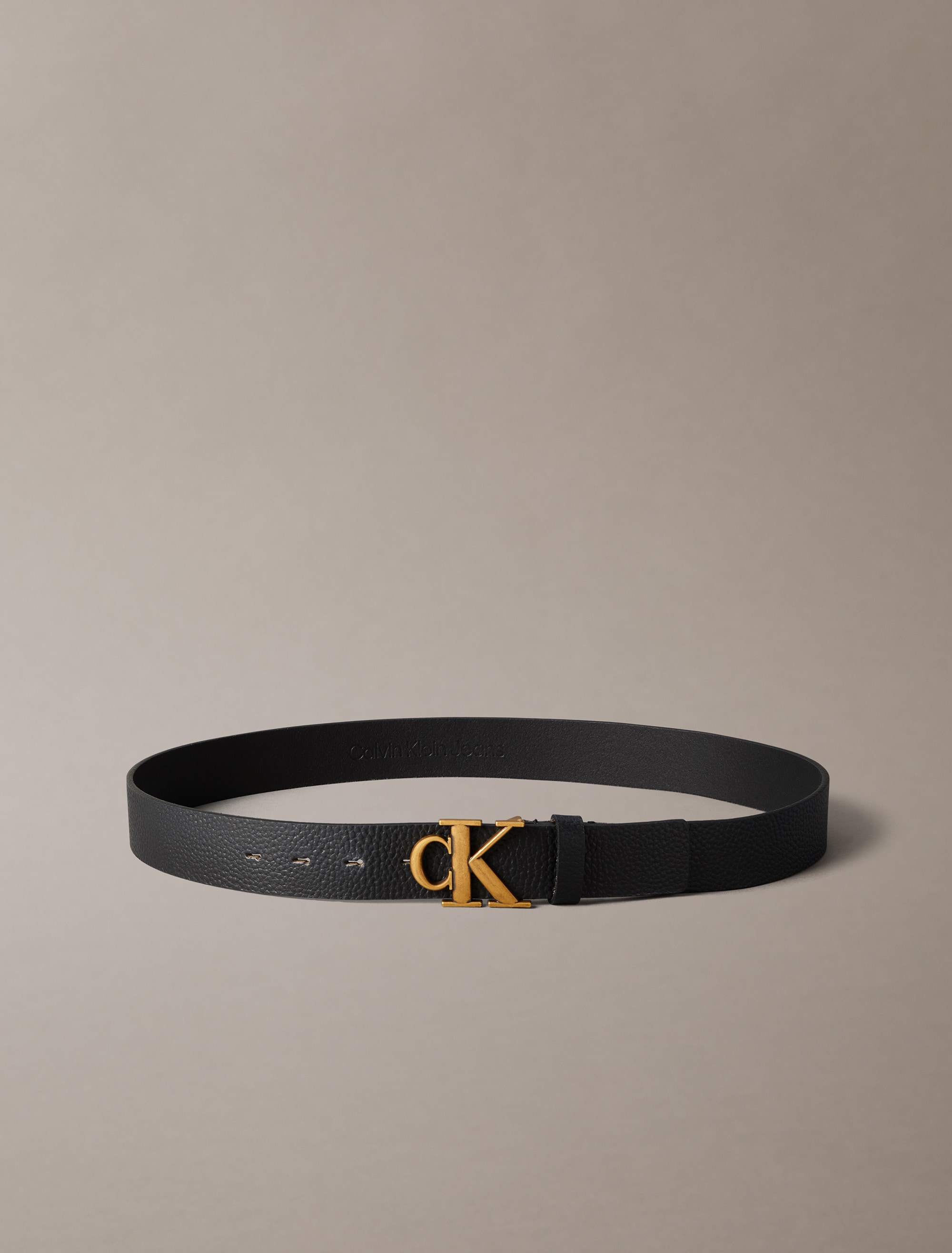 Calvin Klein Jeans Ledergürtel »MONOGRAM BUCKLE FIXED BELT 35MM«
