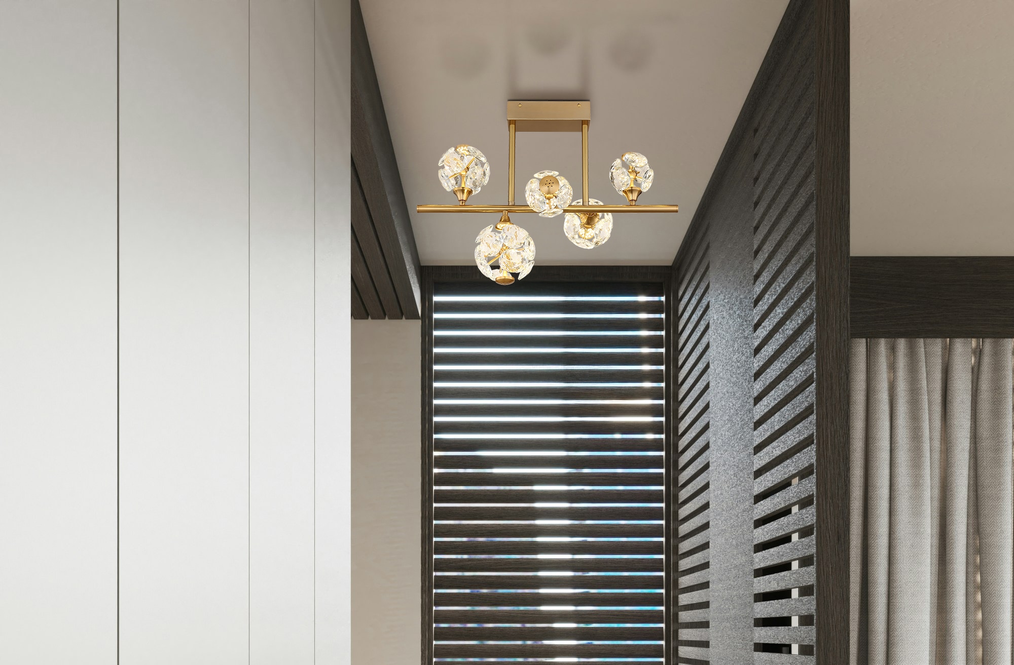 GLOBO LIGHTING Deckenleuchte »VIRINA« LED-Modul 1 Stk. Warmweiß Deckenlampe günstig online kaufen