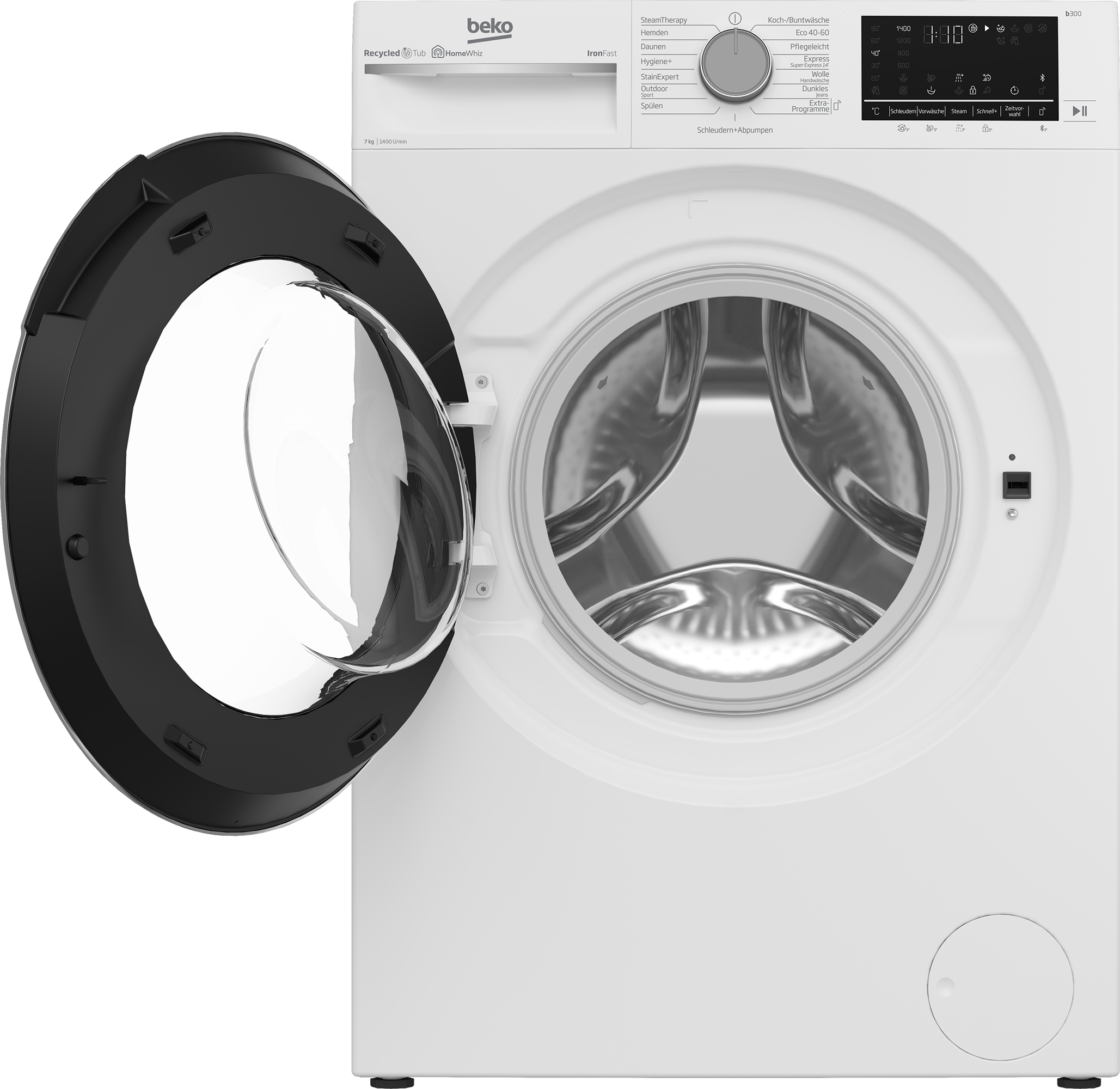 BEKO Waschmaschine »B3WFU57413W1«, 7 kg, 1400 U/min, Vollelektronik