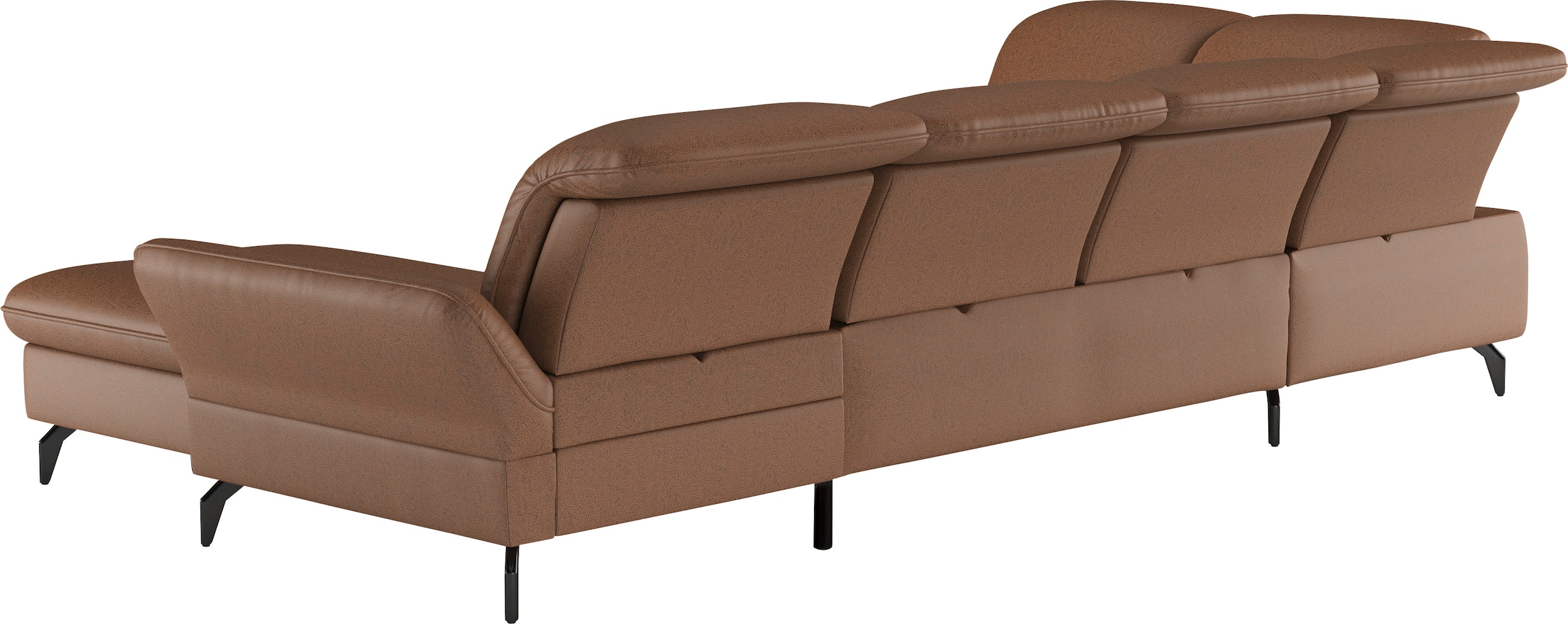 sit&more Wohnlandschaft »Leandro U-Form«, Wahlweise mit Bett-, Kopfteil - und Armlehnfunktion, sowie Bettkasten