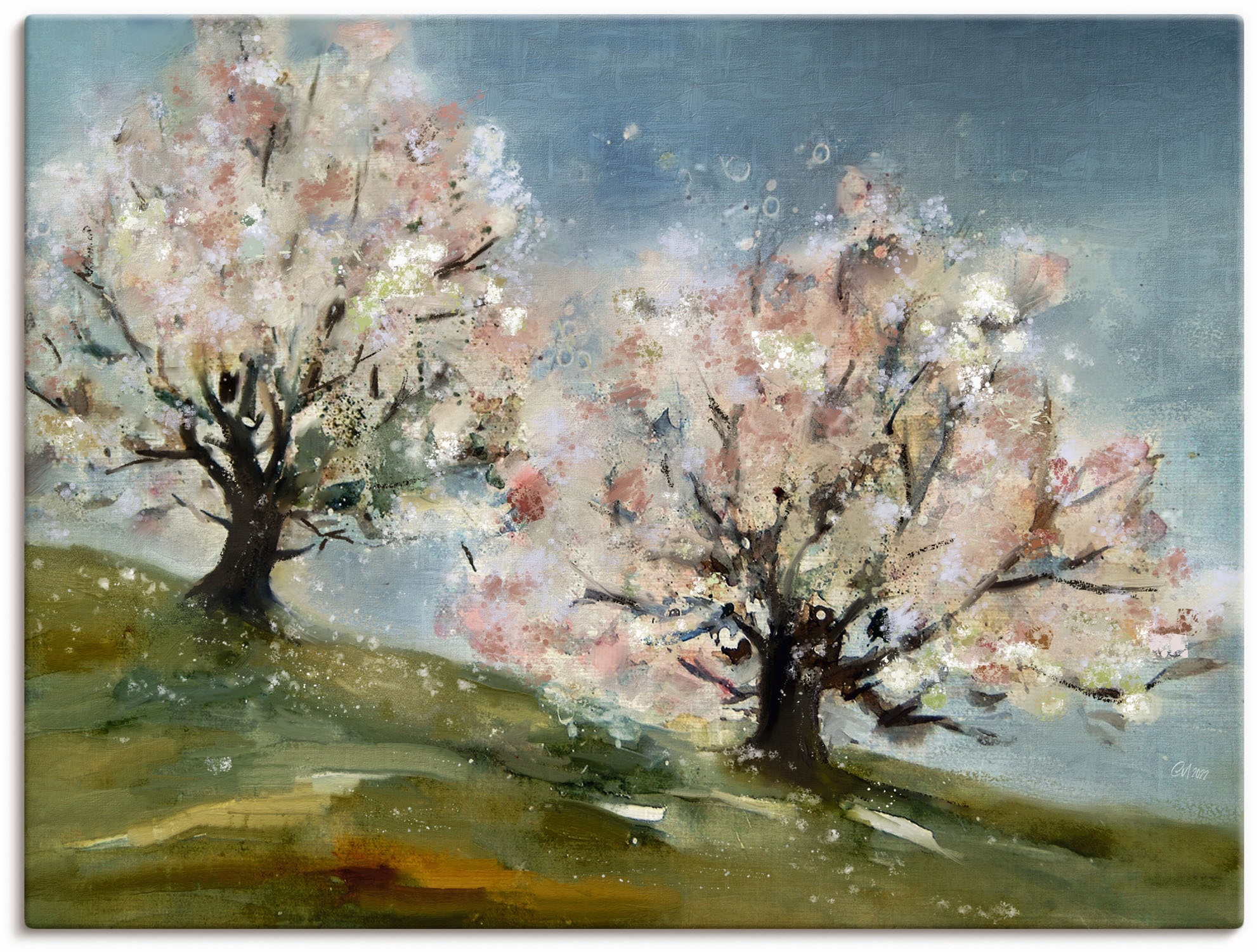 Artland Leinwandbild »Frühling - Obstbaumblüte« Baumbilder 1 Stk. tlg. auf günstig online kaufen