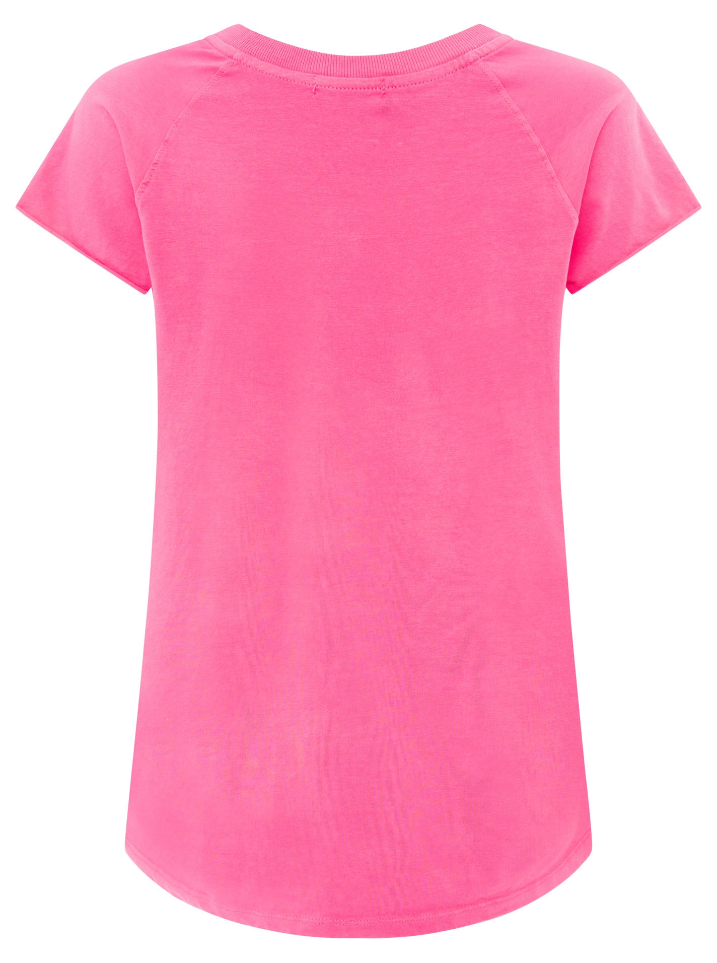 Zwillingsherz Kurzarmshirt »"Positive Mind"«, V-Ausschnitt, Kurzarm, hinten etwas länger, Baumwollmischung