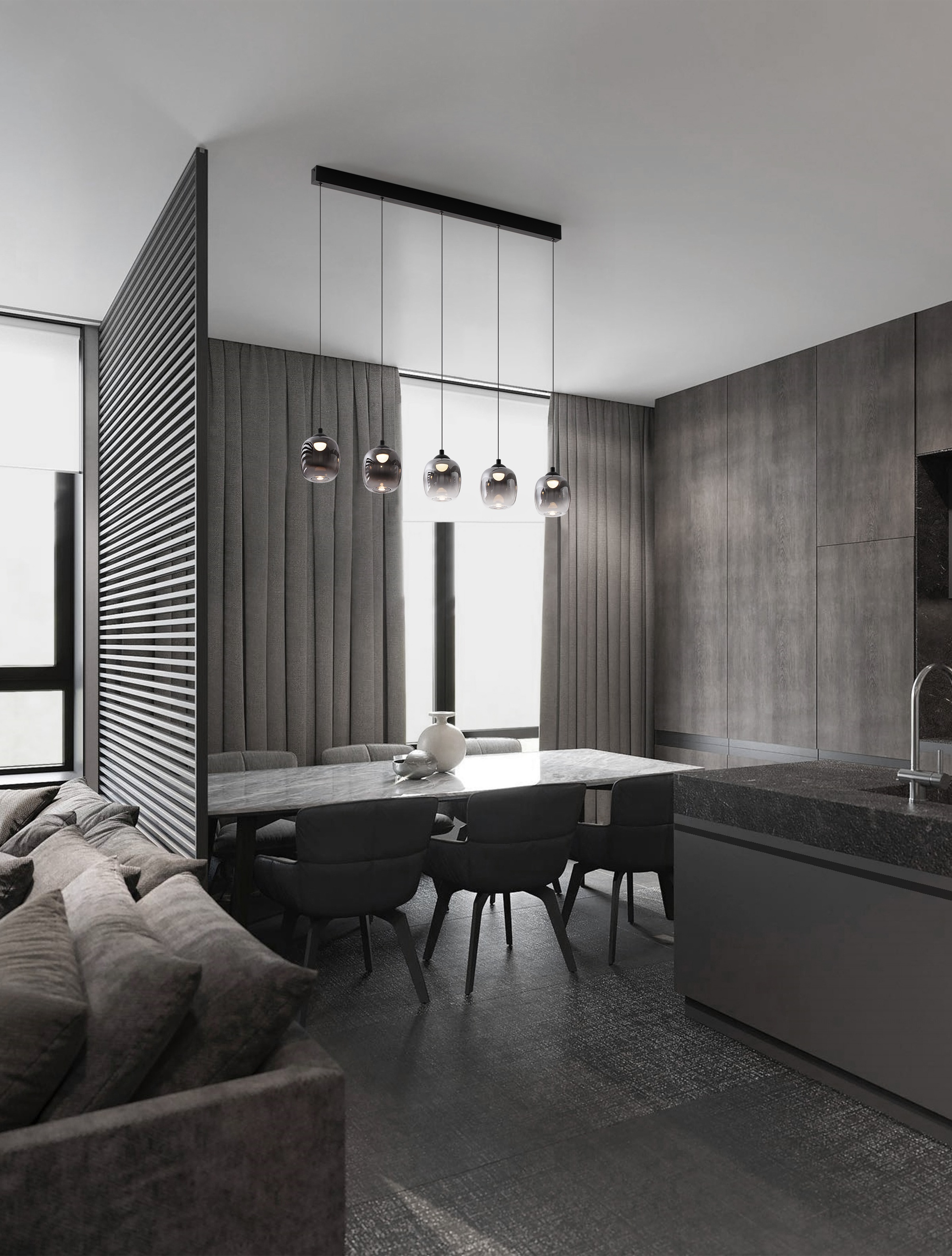 Nova Luce Pendelleuchte »KITA« LED-Modul 1 Stk. Warmweiß