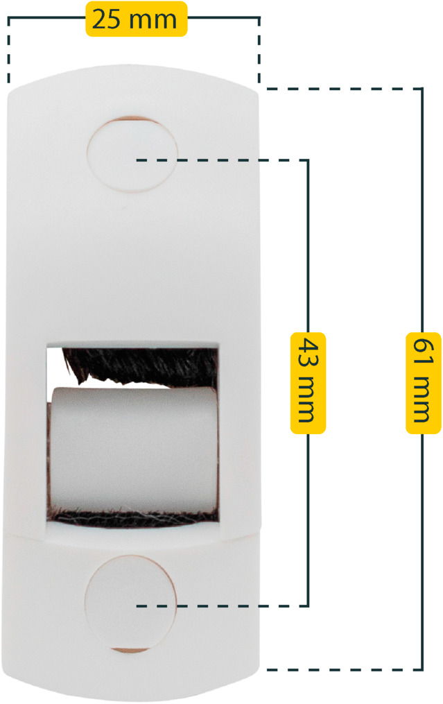 SCHELLENBERG Rollladen-Gurtführung »Duo für das Rollladensystem Mini«, inkl. Zugluftdichtung und Gurtleitrolle