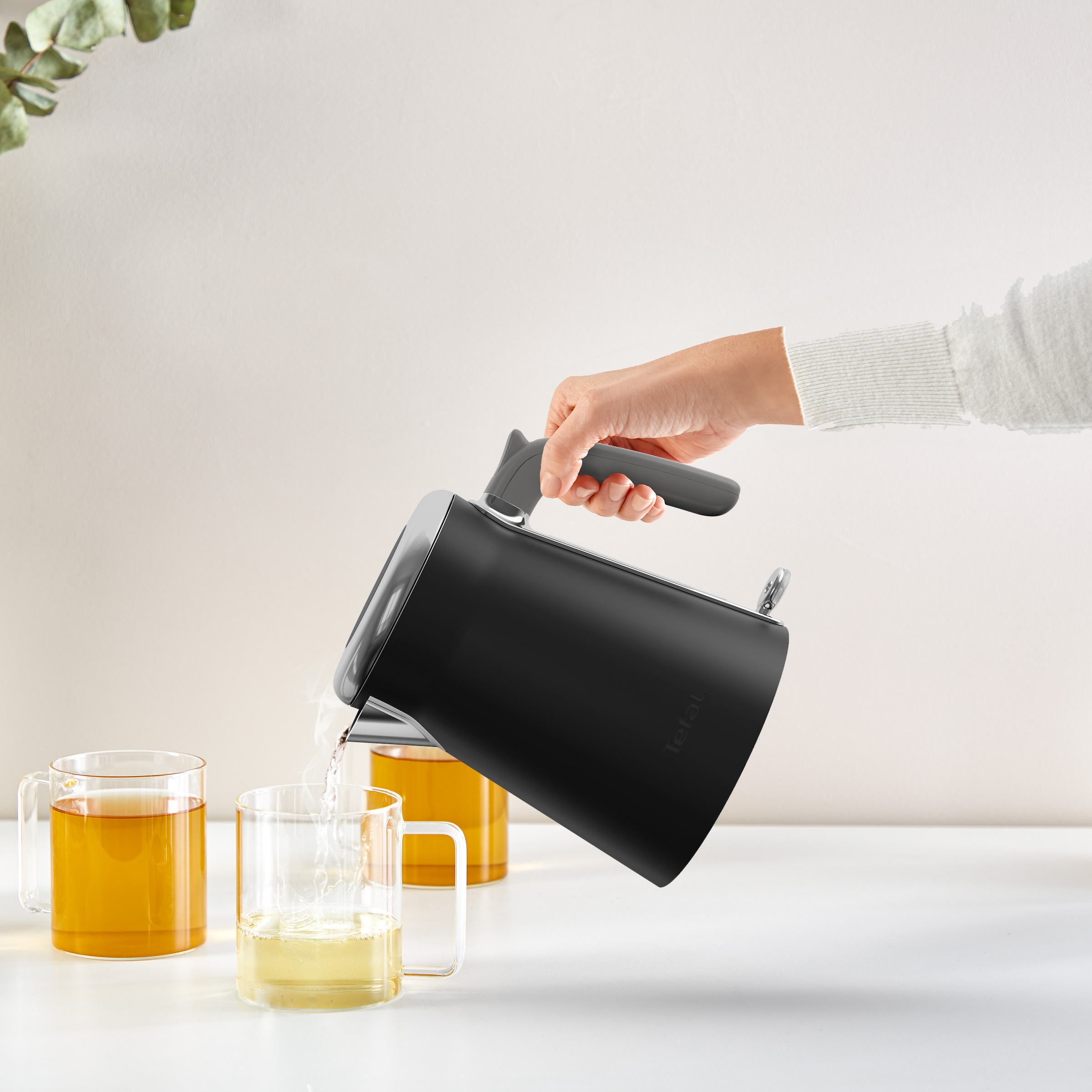 Tefal Wasserkocher »KI6668 Collection«, 1,7 l, 2400 W, Deckelöffnung auf Knopfdruck, großes Fassungsvermögen von 1,7 l