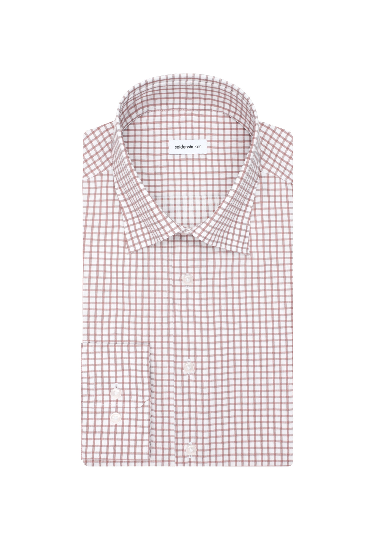 seidensticker Businesshemd »Schwarze Rose«, Slim 1/1 Covered-Button-Down-Kragen Karo
