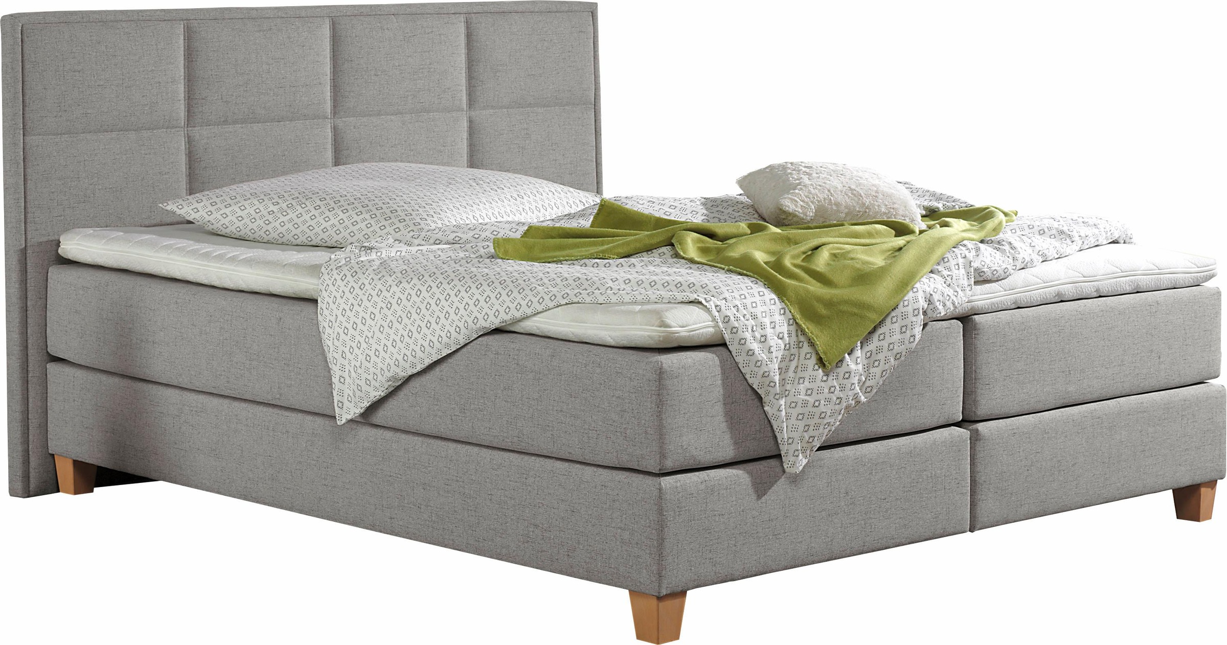 Home affaire Boxspringbett "Casey" in 5 Breiten, 3 Ausführungen, 2 Härtegra günstig online kaufen