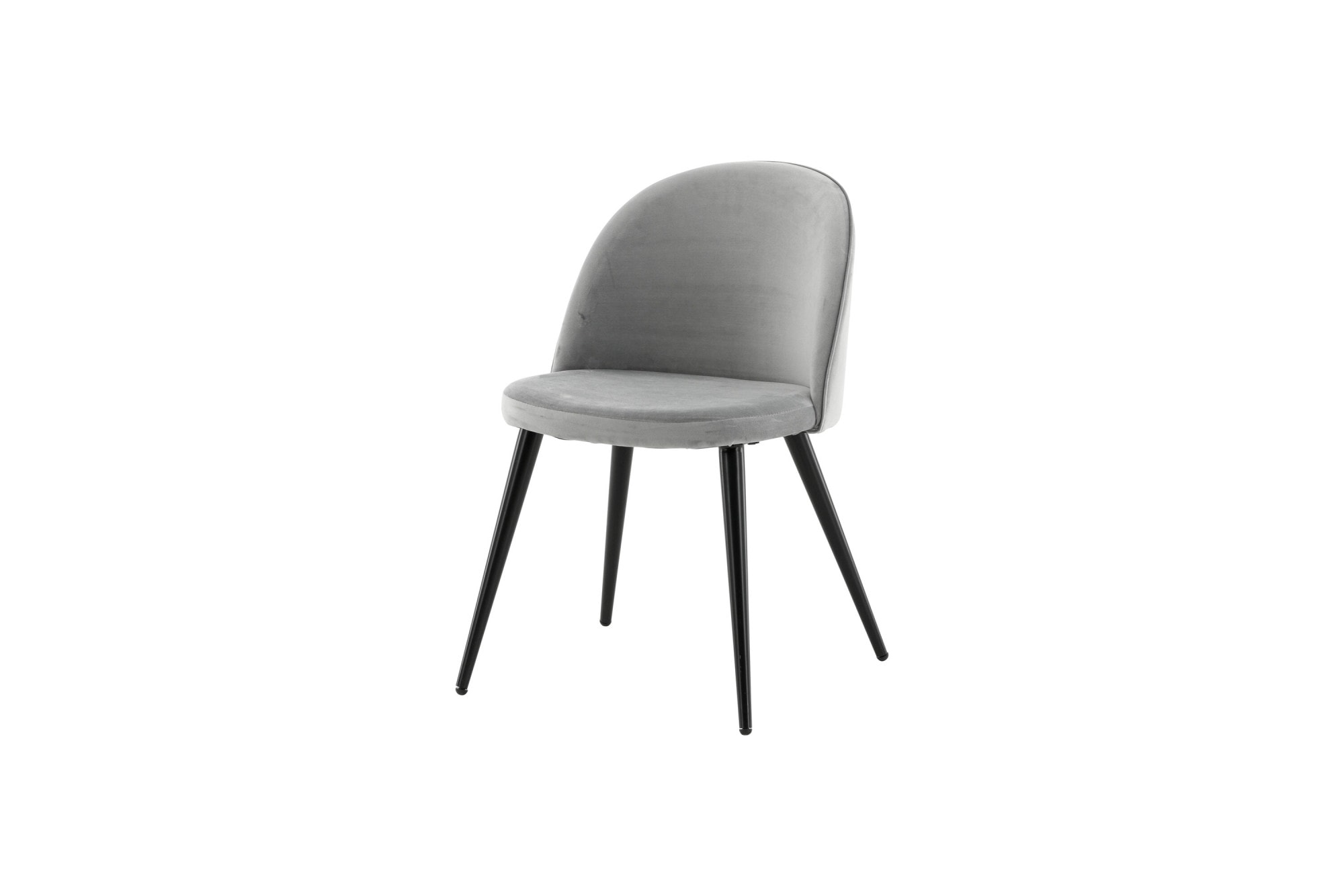 Venture Home Esszimmerstuhl »Velvet, 2er-Set Esszimmerstühle mit Samtbezug, 150 kg belastbar« () 2 Stk.Polsterstuhl, weicher Bezug, Metallbeine, abgerundet