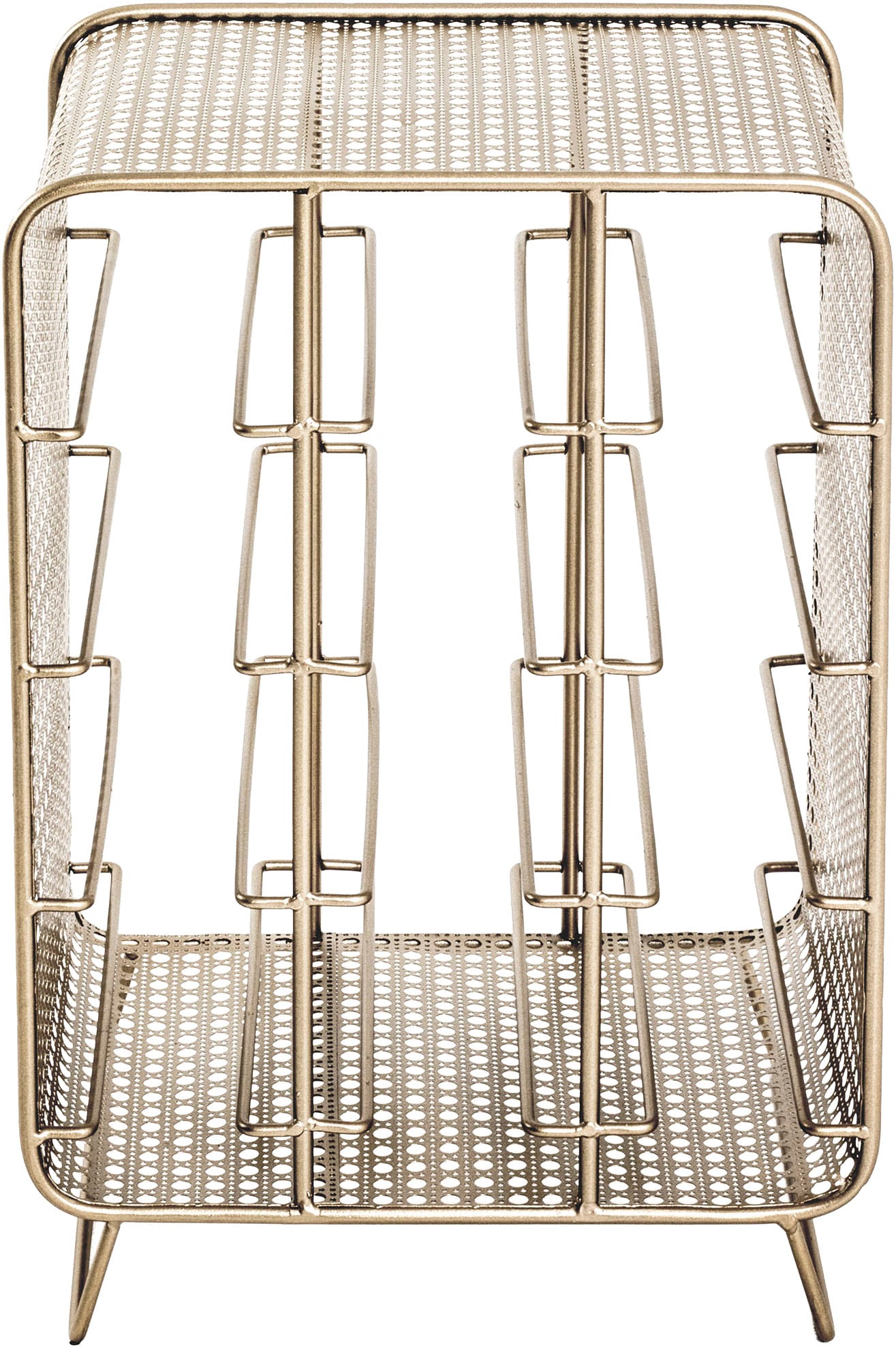 HAKU Flaschenregal »22216« rechteckig - aus Metall Gold - B/T/H 30/24/46 cm