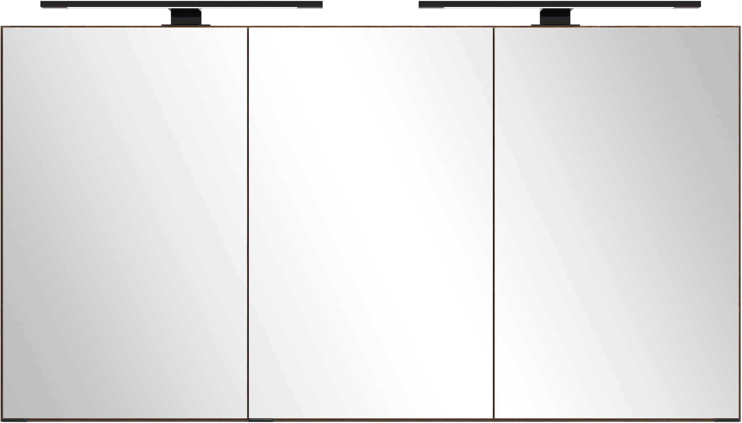 welltime Badmöbel-Set »Welltime, York Waschtisch-Set 120 cm, weißes oder schwarzes Becken«