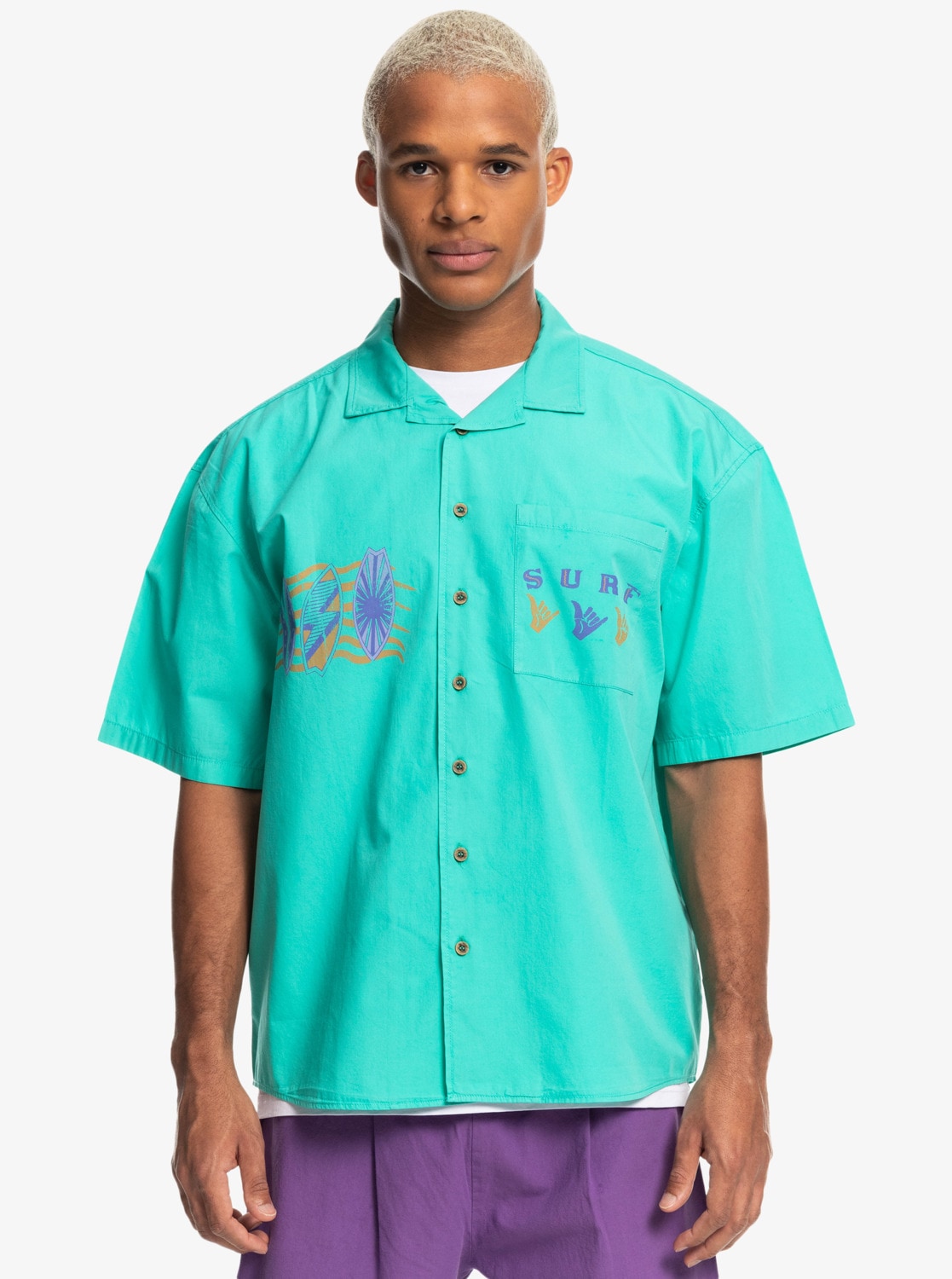 Quiksilver Kurzarmhemd »Quiksilver x Stranger Things The Mike«
