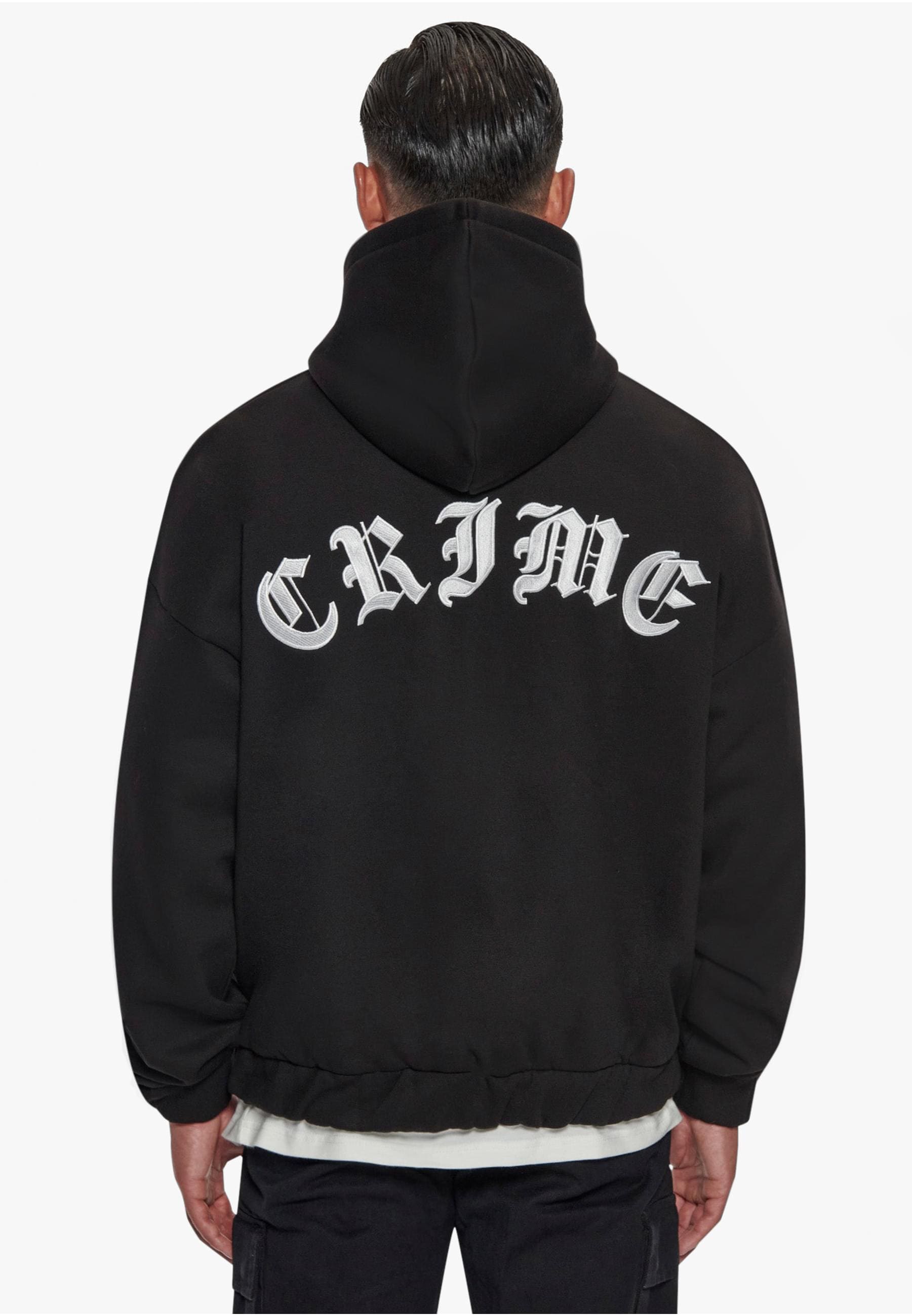 Dropsize Sweatjacke »Dropsize Herren Super Heavy Oversized Crime Zip Hoodie«