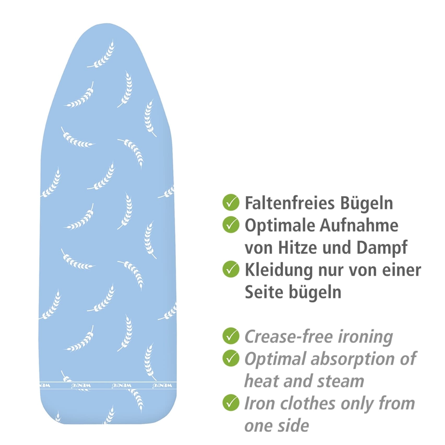 WENKO Bügelbrettbezug »Modell Air Comfort« dampfbügelgeeignet, Komfortpolsterung mit 5 Lagen