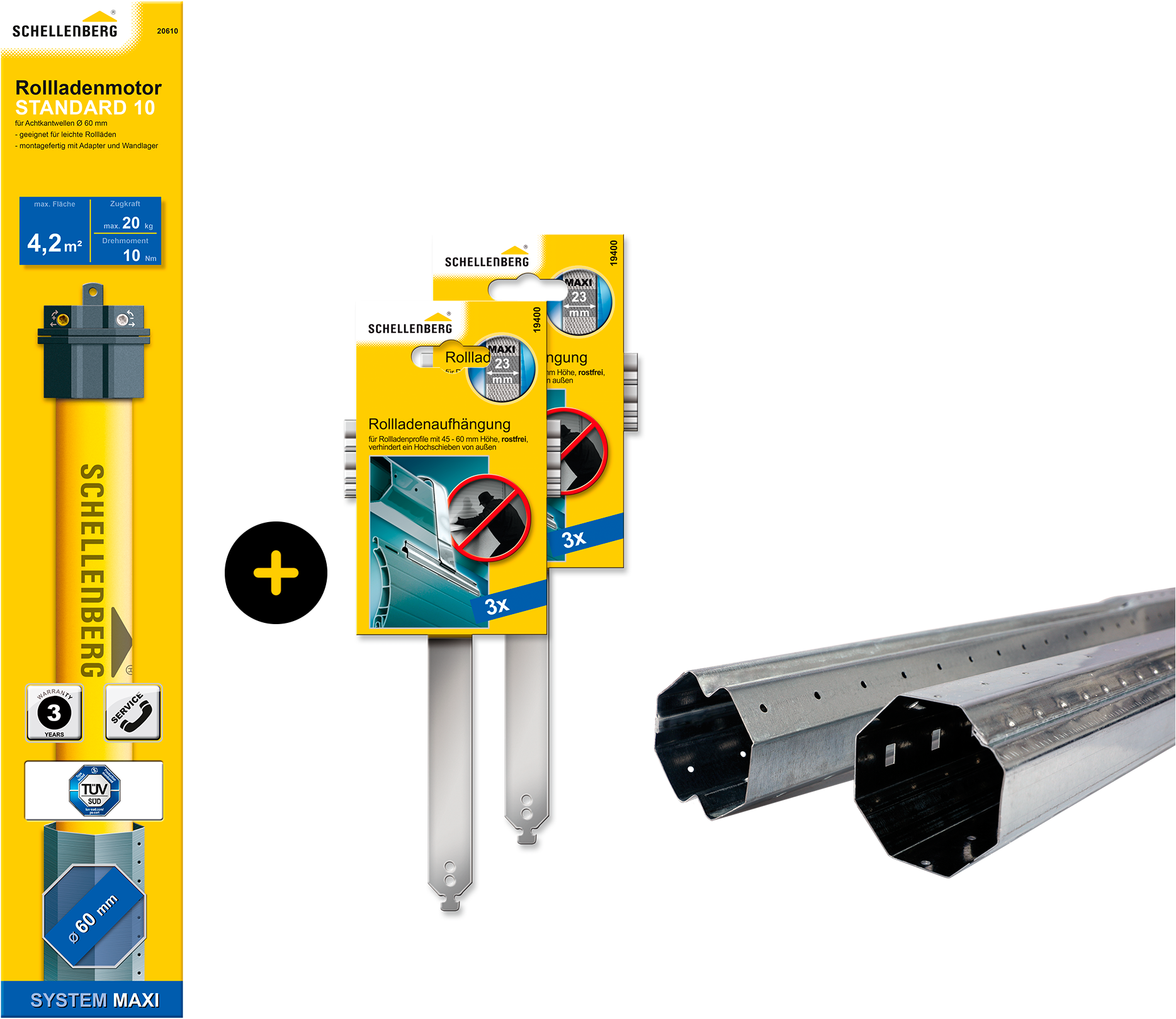 SCHELLENBERG Achtkantwelle »Standard, Rohrmotor mit mechanischer Endlagenei günstig online kaufen