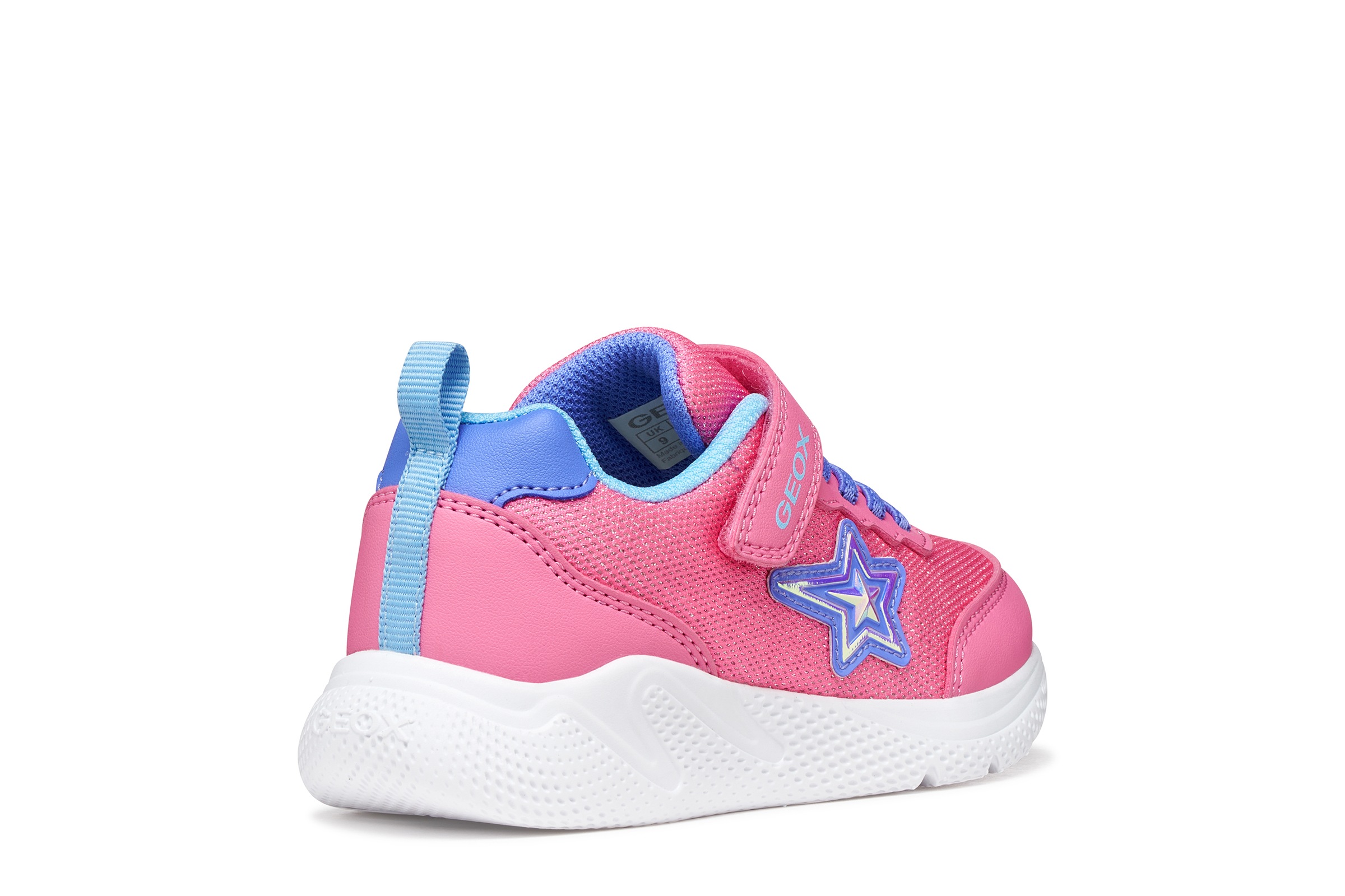 Geox Sneaker »J SPRINTYE GIRL«  Slipper mit schönen Glitzerdetails, Größenschablone zum Download