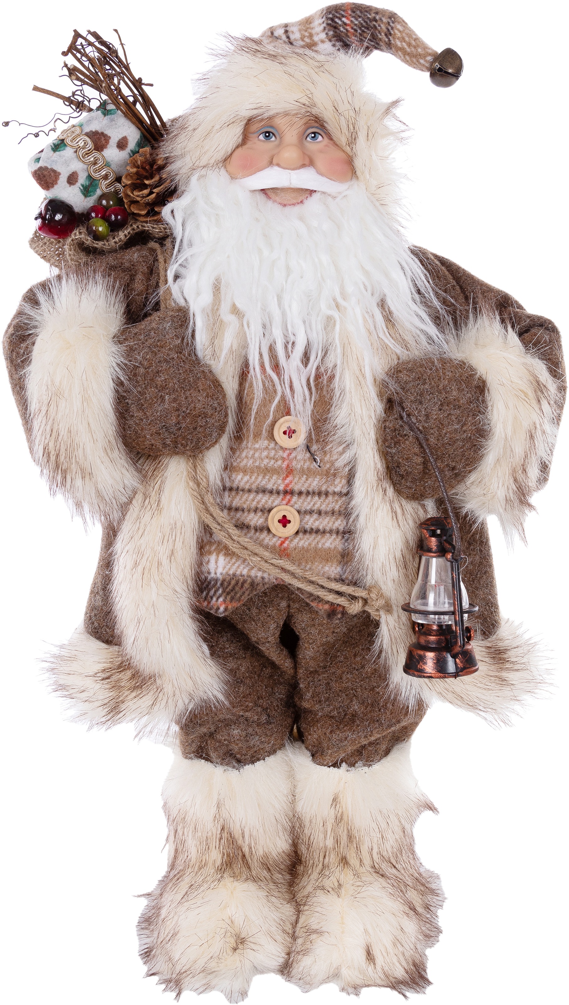 Weihnachtsmann "Weihnachtsdeko", braun, B:19,5cm H:61,5cm T:28,5cm