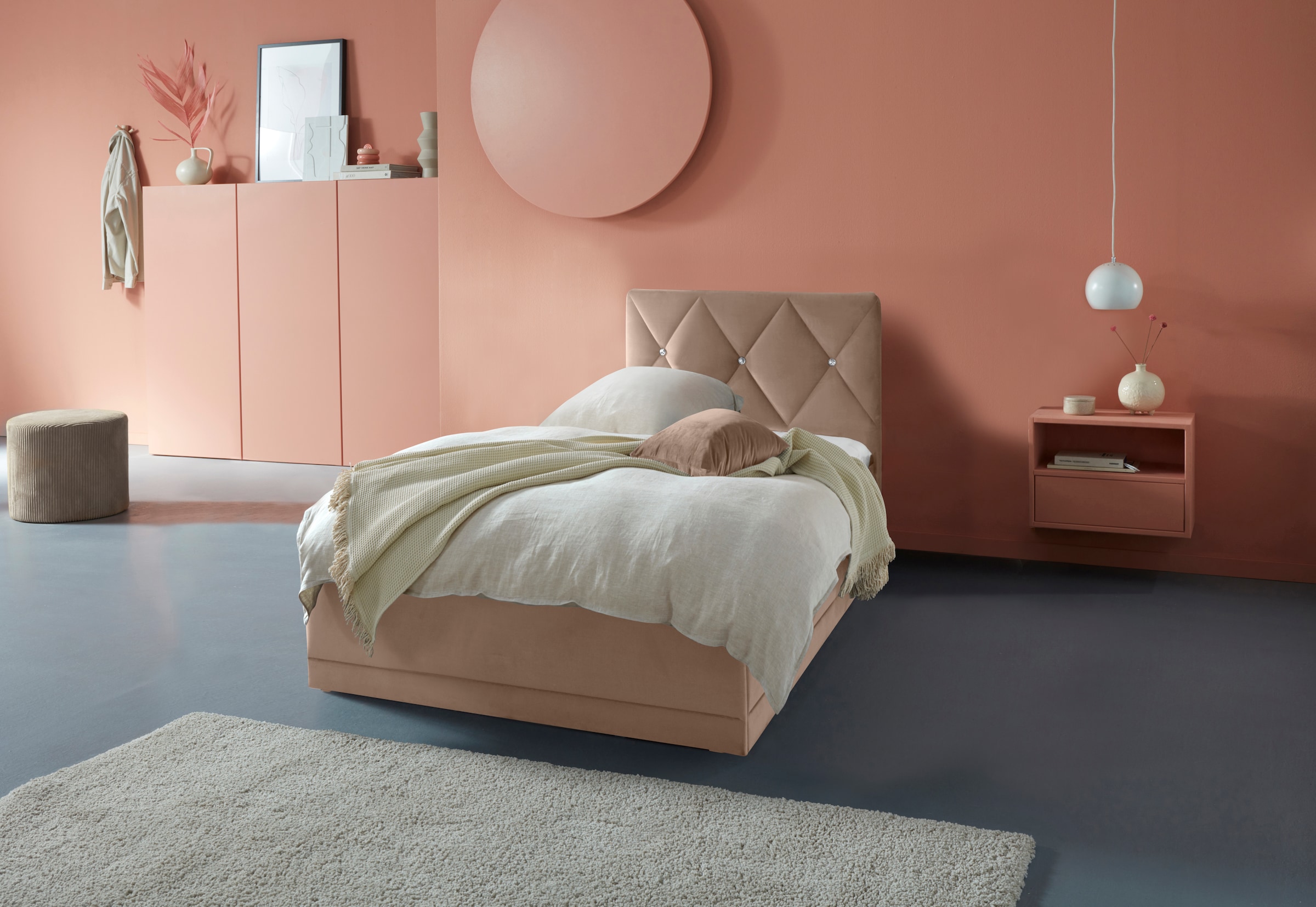 Westfalia Schlafkomfort Polsterbett "Adamas" auch mit Bettkasten, Knopfheft günstig online kaufen