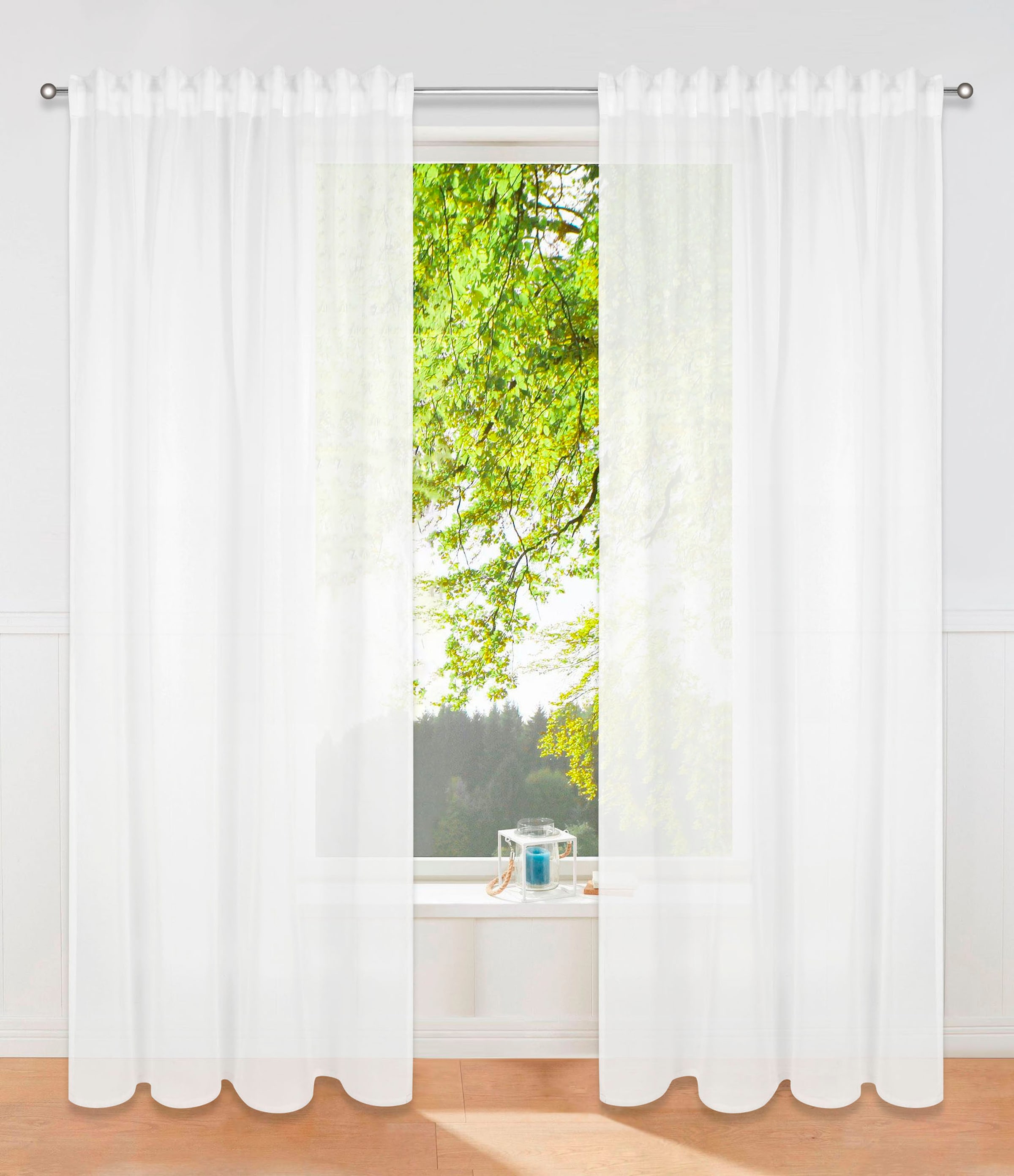 my home Gardine »Dolly« Multifunktionsband 2 Stk. tlg. gewebt, Polyester günstig online kaufen