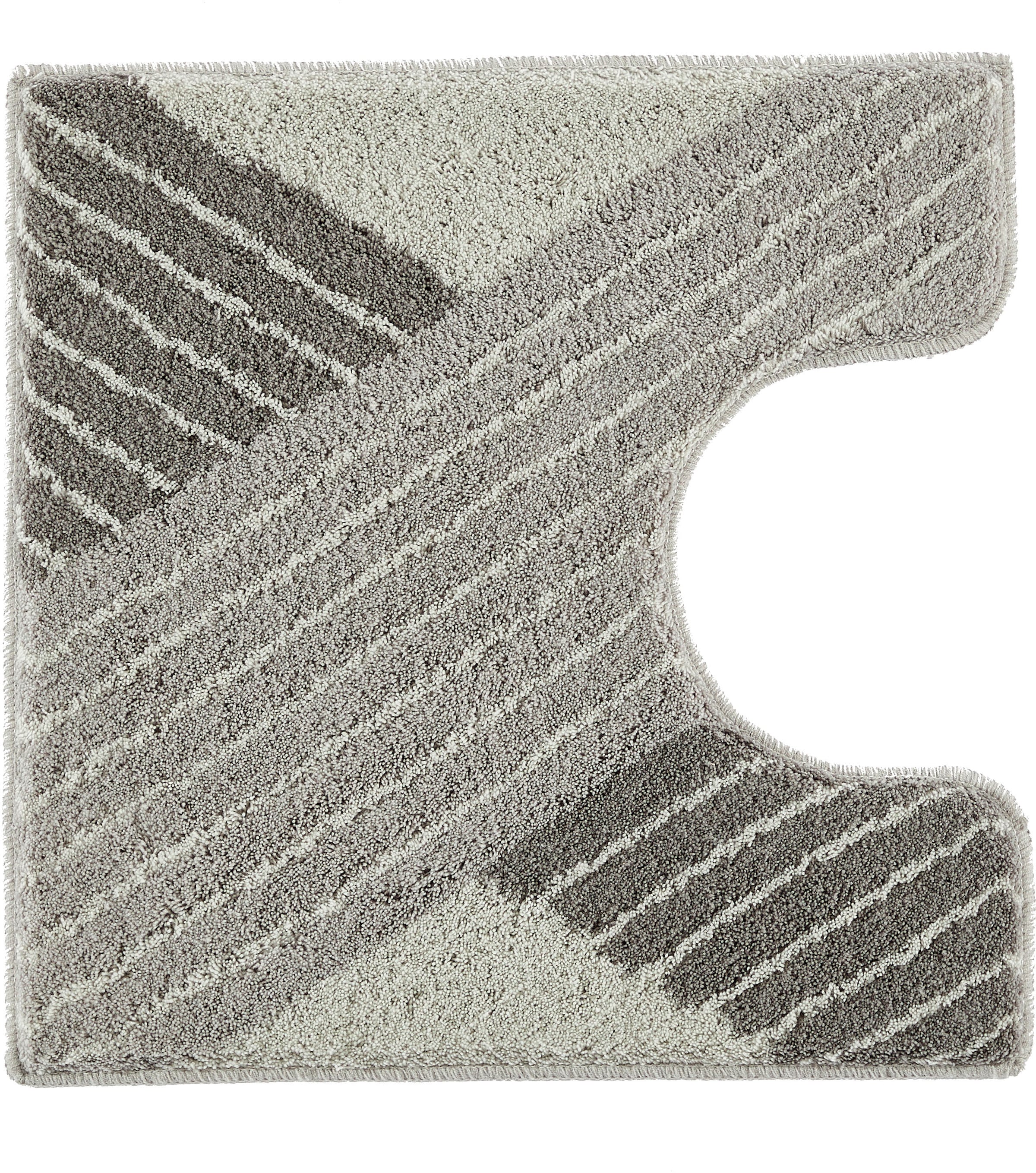 Kleine Wolke Badematte »Cross«, rutschhemmend beschichtet, fußbodenheizungsgeeignet, Badteppich, modernes Design