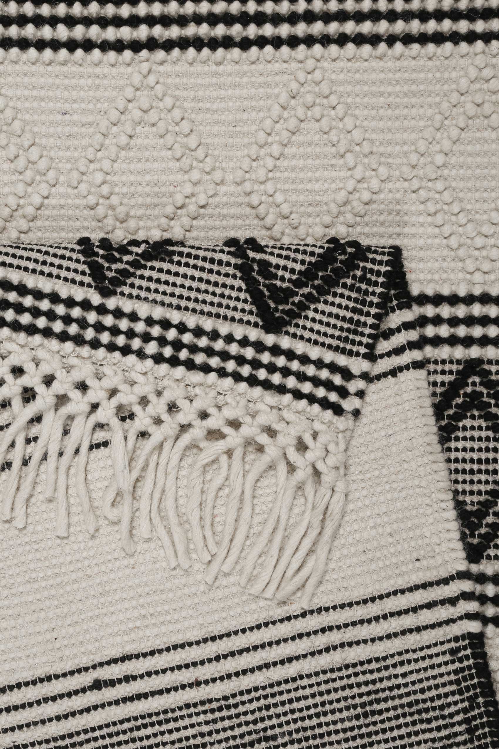 Esprit Teppich »Cara« rechteckig 8 mm Höhe Wollteppich, Raute, kurzflor, handgewebt, Skandi, geometrisch, natur