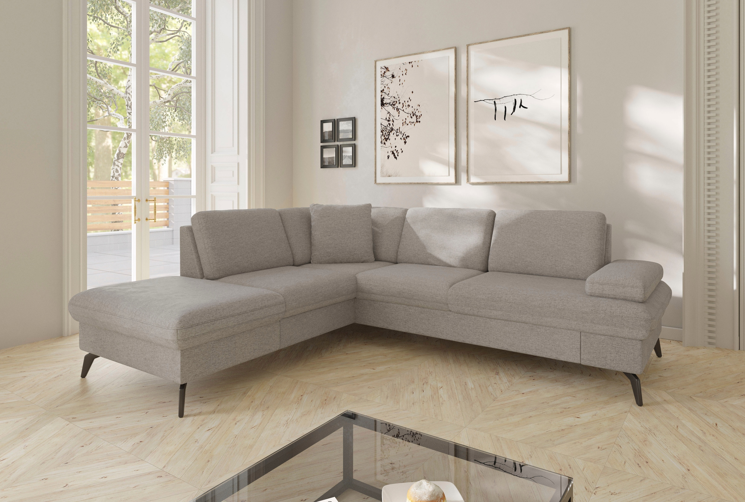 sit&more Ecksofa "Morris Jubi L-Form, B: 238 cm" mit Armteilfunktion & 1 Zi günstig online kaufen