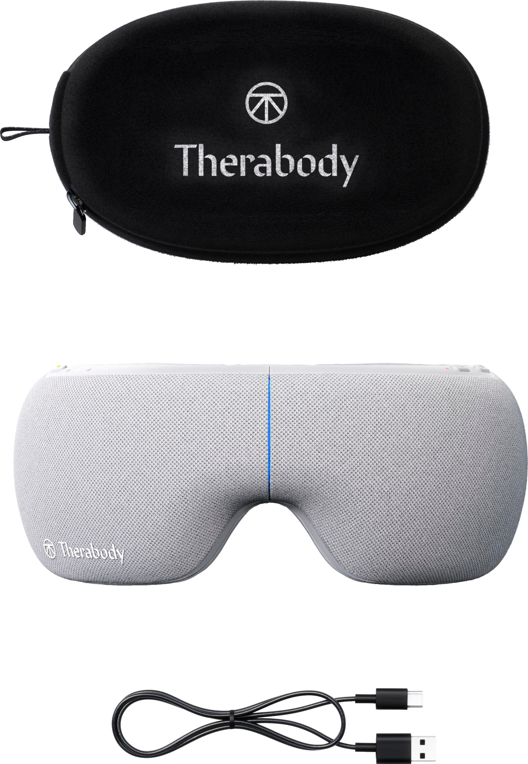 Therabody Massagegerät »SmartGoggles Augenmassage, Vibration, Wärme, App-Steuerung«, verbessert die Schlafqualität, lindert Kopfschmerzen & Migräne