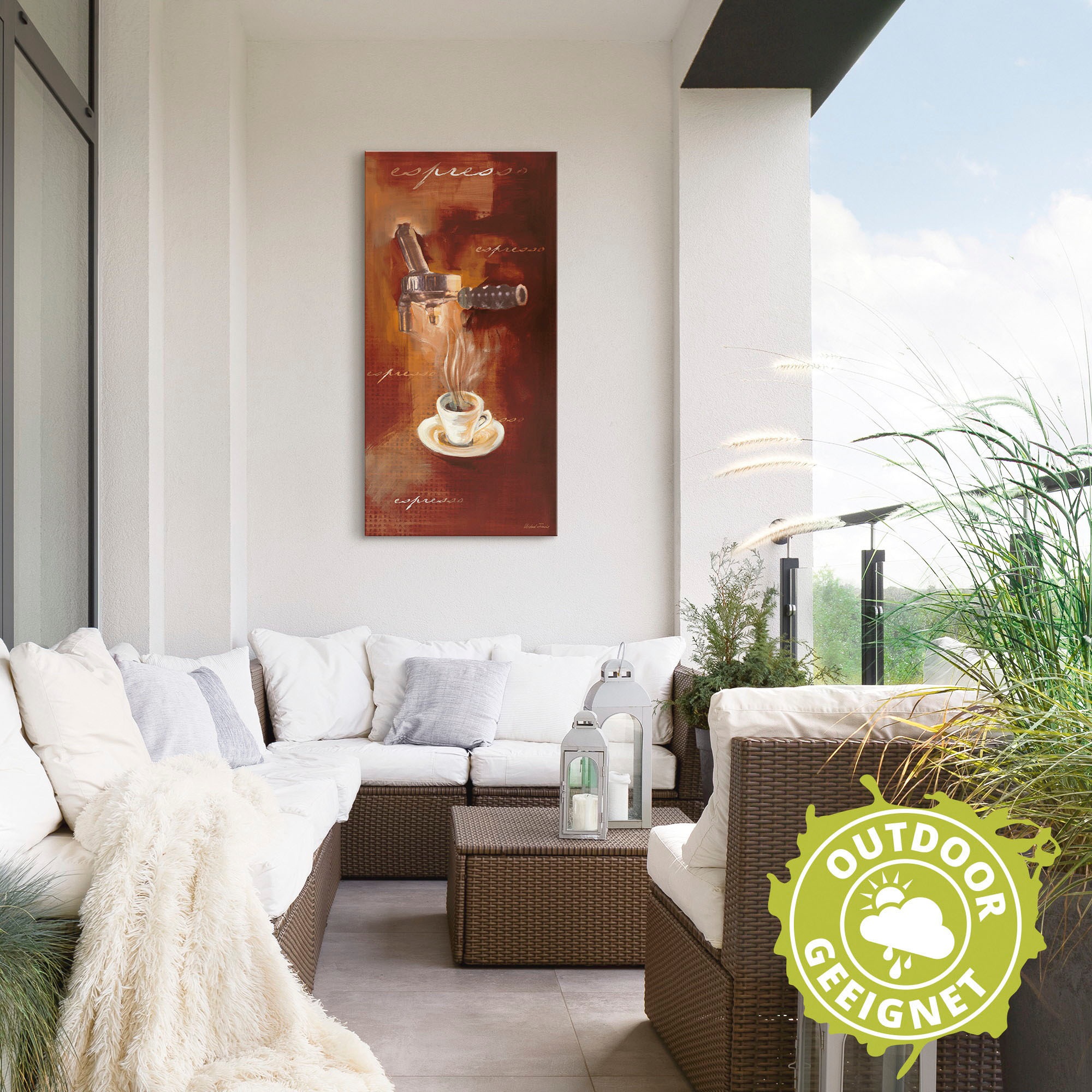 Artland Wandbild »Espresso I«, Getränke, (1 St.), als Alubild, Outdoorbild, Leinwandbild, Poster, Wandaufkleber