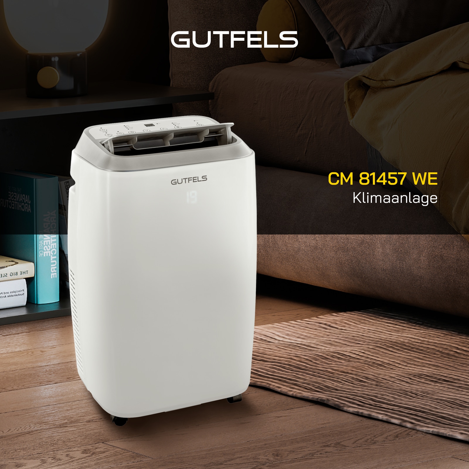 Gutfels 4-in-1-Klimagerät »CM 81457 we«, Luftkühlung, Entfeuchtung, Ventilation, Heizen, geeignet für 45 m²