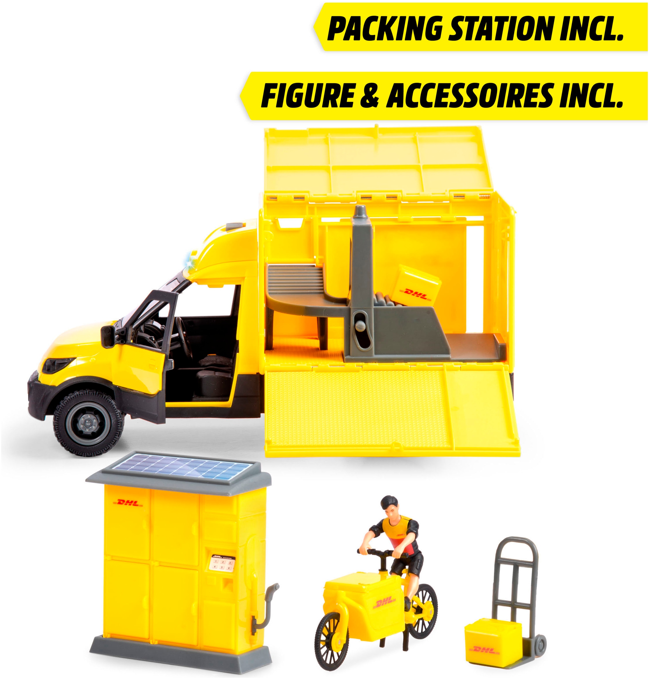 Dickie Toys Spielzeug-Auto »DHL Delivery Set«