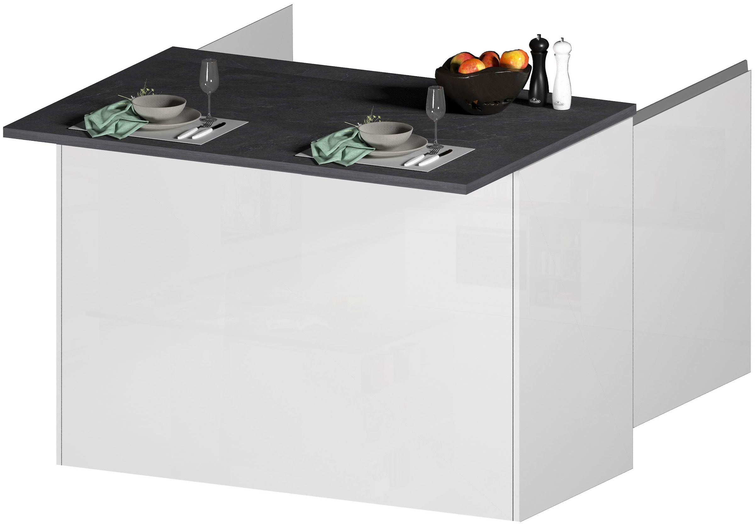 Kochstation Kücheninsel »KS-Sole«, Breite 125 cm, ohne E-Geräte günstig online kaufen