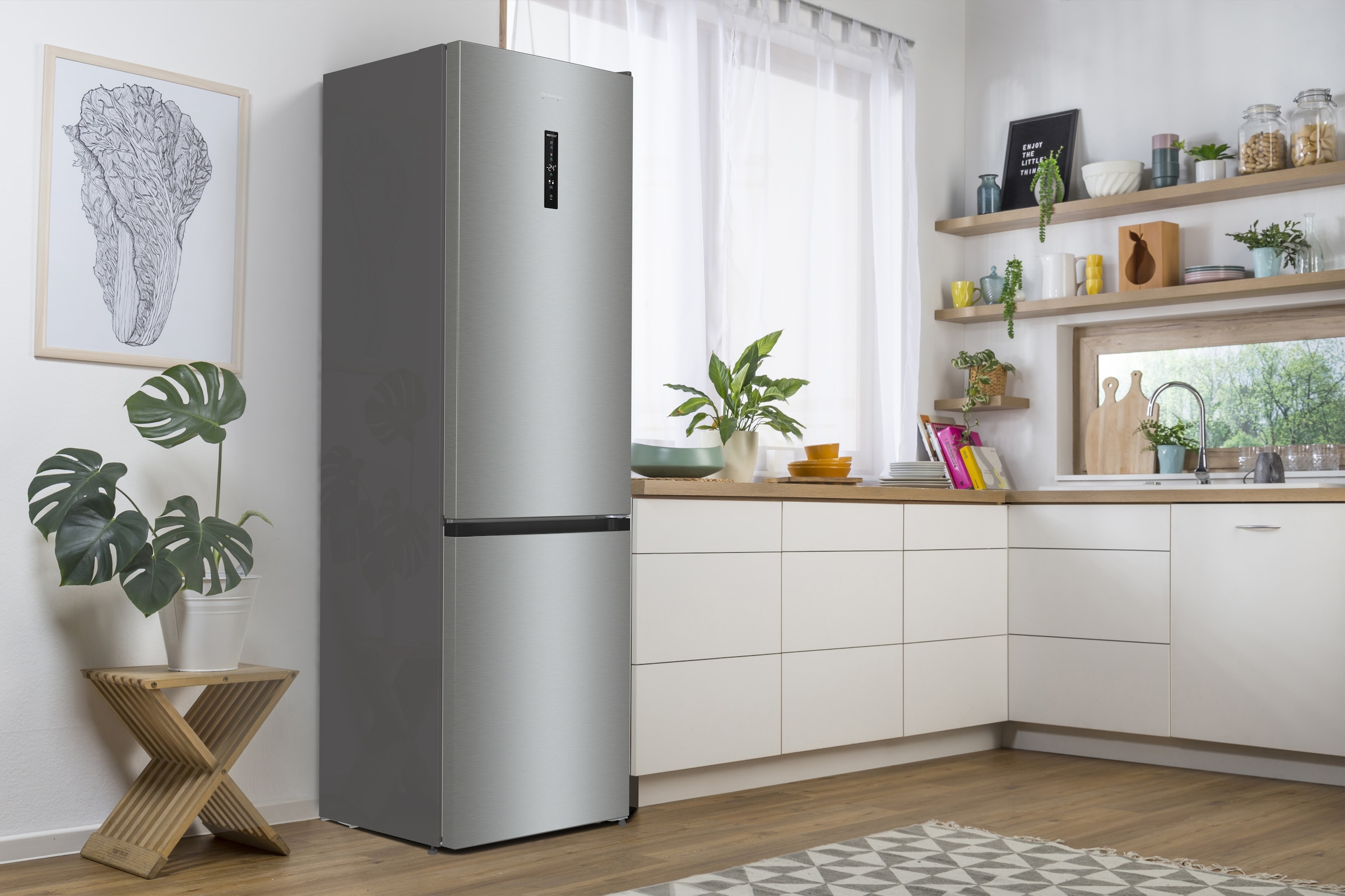 GORENJE Kühl-/Gefrierkombination »NRK620B61X4OT«, kein Abtauen Dank NoFrostPlus, CrispZone mit Feuchteregulierung
