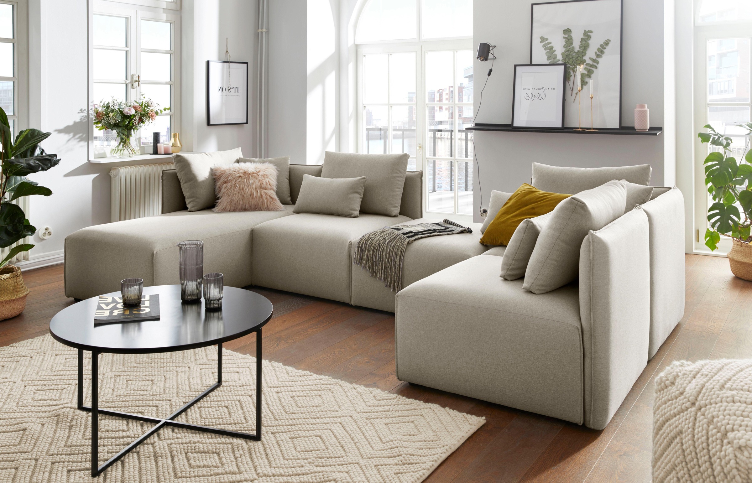 OTTO home Wohnlandschaft »Nöre U-Form« 5 Teile, in vielen Bezugsqualitäten günstig online kaufen