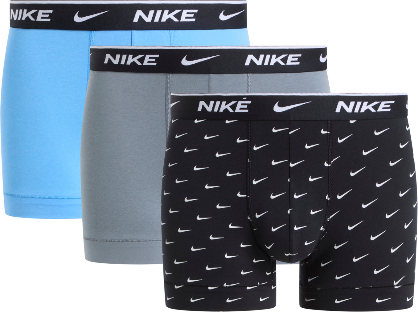 NIKE Underwear Trunk »TRUNK 3PK« Packung, 3er, 3 Stk. mit Logo-Elastikbund