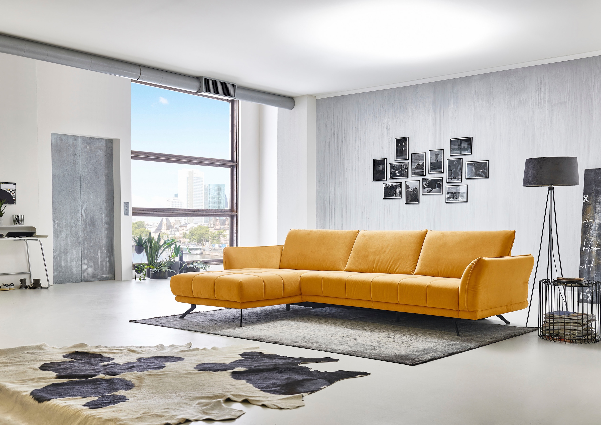 Die PlanBar Ecksofa "MP-IN20041 L-Form" optional Sitztiefenverstellung und günstig online kaufen